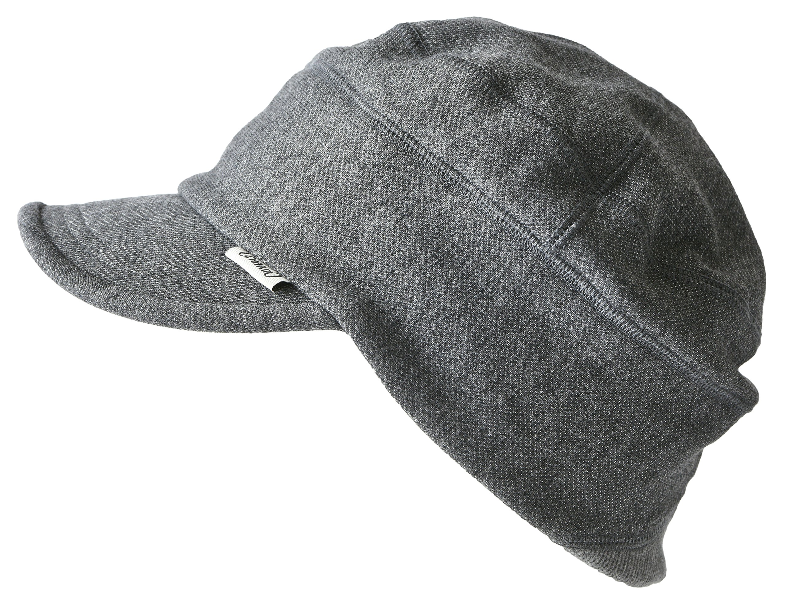 CHARM Casualbox | Work Cap Military Hat Summer Winter Men Women Peak Stretch Dark Gray