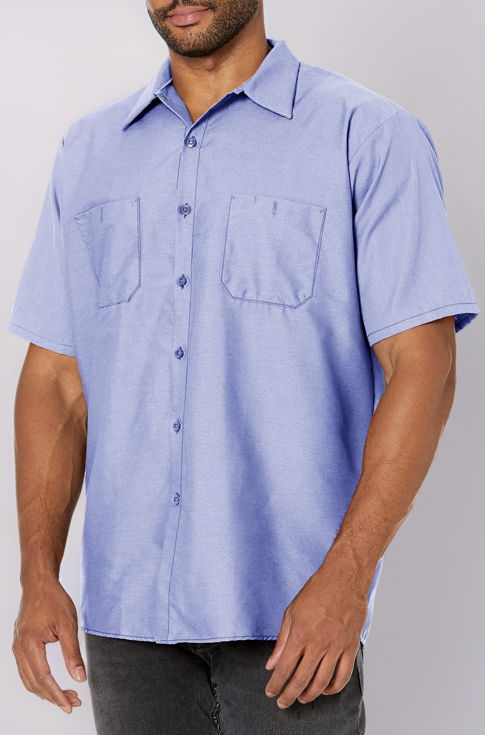 Men's Industrial Stripe Work Shirt