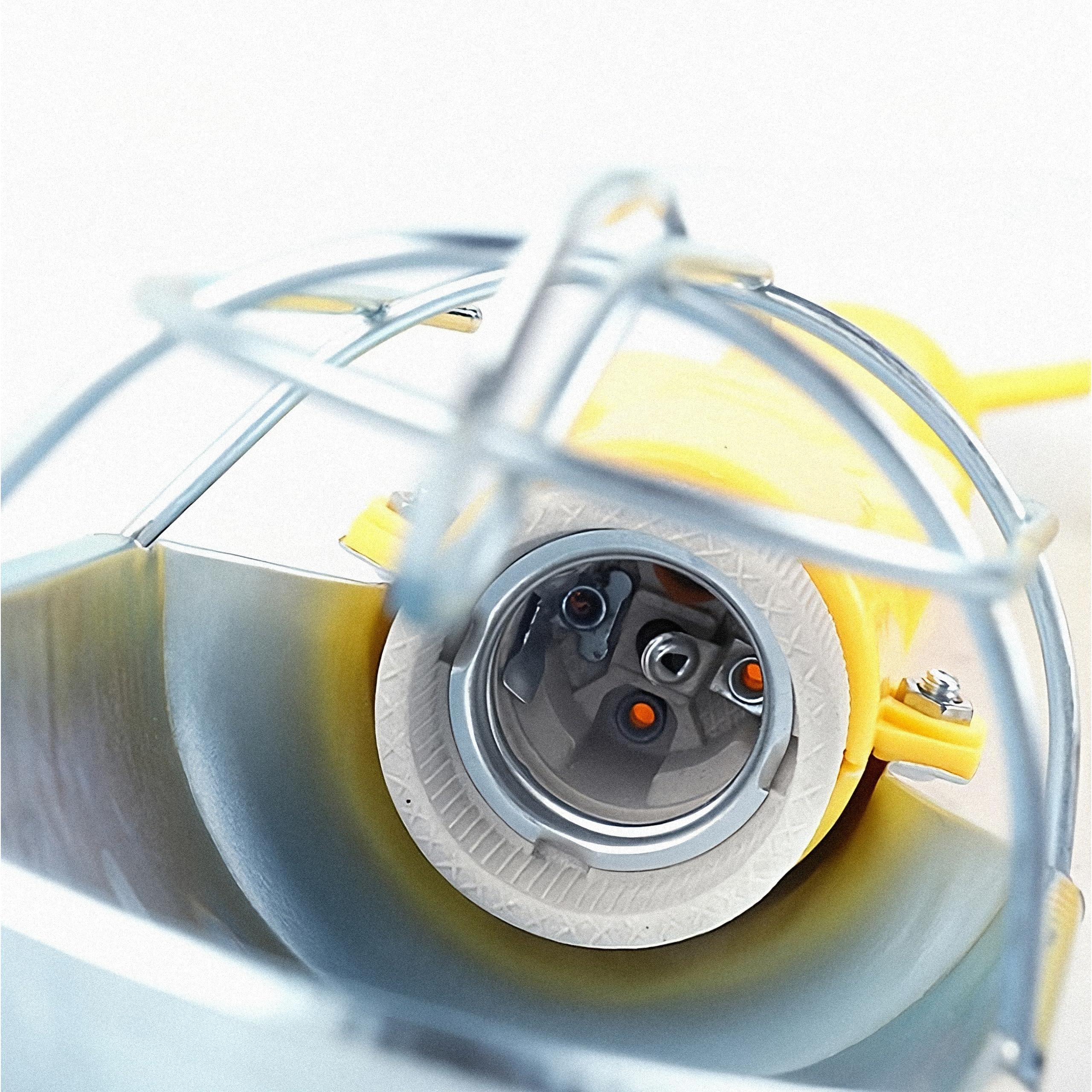 Retoo lampa ręczna, oprawa E27 z kablem, robocza, inspekcyjna, warsztatowa, budowlana, żarówka z kablem sieciowym 10 m, przełącznik wtyczka EU, żółta