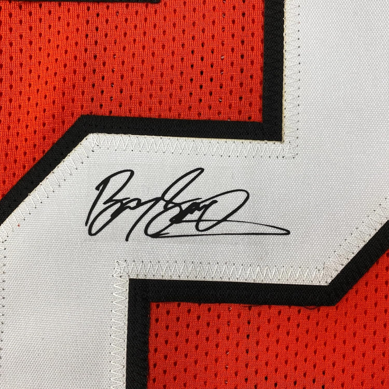 Facsimile Autographed Barry Sanders Oklahoma State Orange Reprint Laser Auto College Football Jersey Size Men's XL