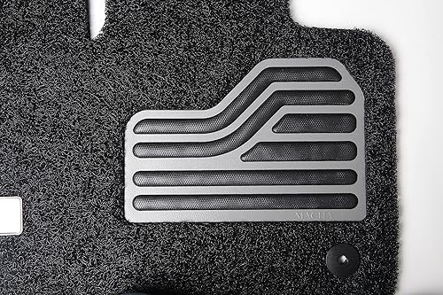 Miniatura 2 de MACHA Alfombrillas de bobina para atrapar polvo para Ford F-150 2015-2020 SuperCrew Cab delantero y segundo asiento, negro, revestimientos de suelo,