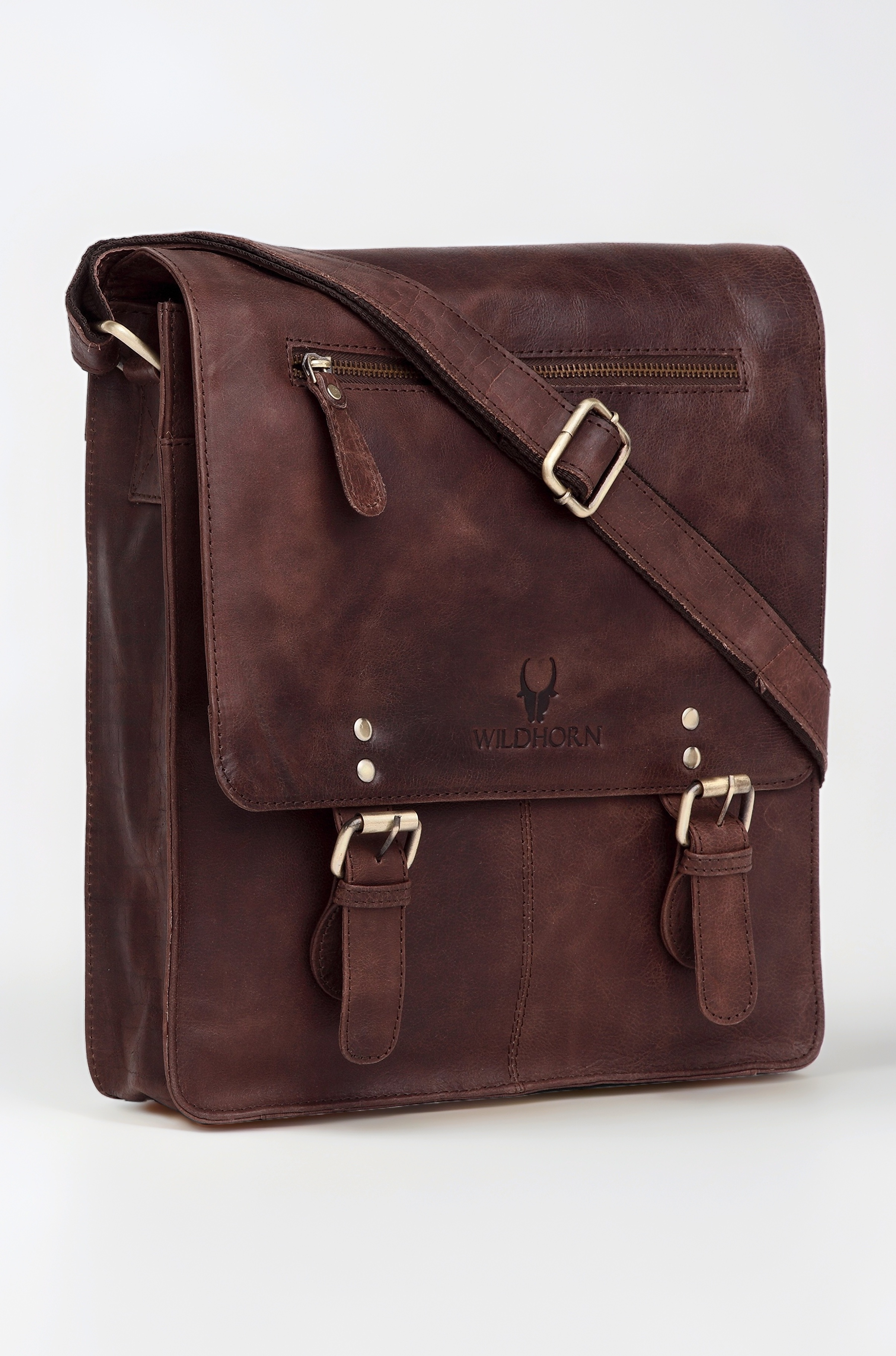 WildHorn Leather Sling Messenger Bag For Men