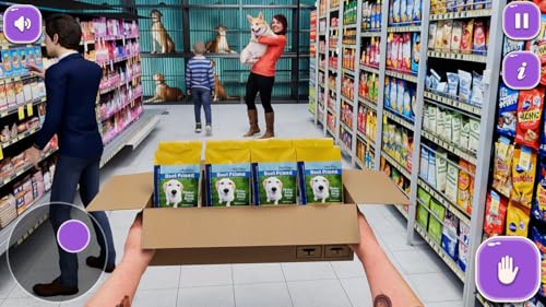 Cat Chaos Pet Shop 25, simulador de supermercado, gerente de loja, jogos de animais 3D