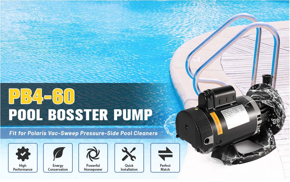 Amazon.com: Ytrica PB4-60 Booster Pump, 3/4 HP Fit for Polaris 180