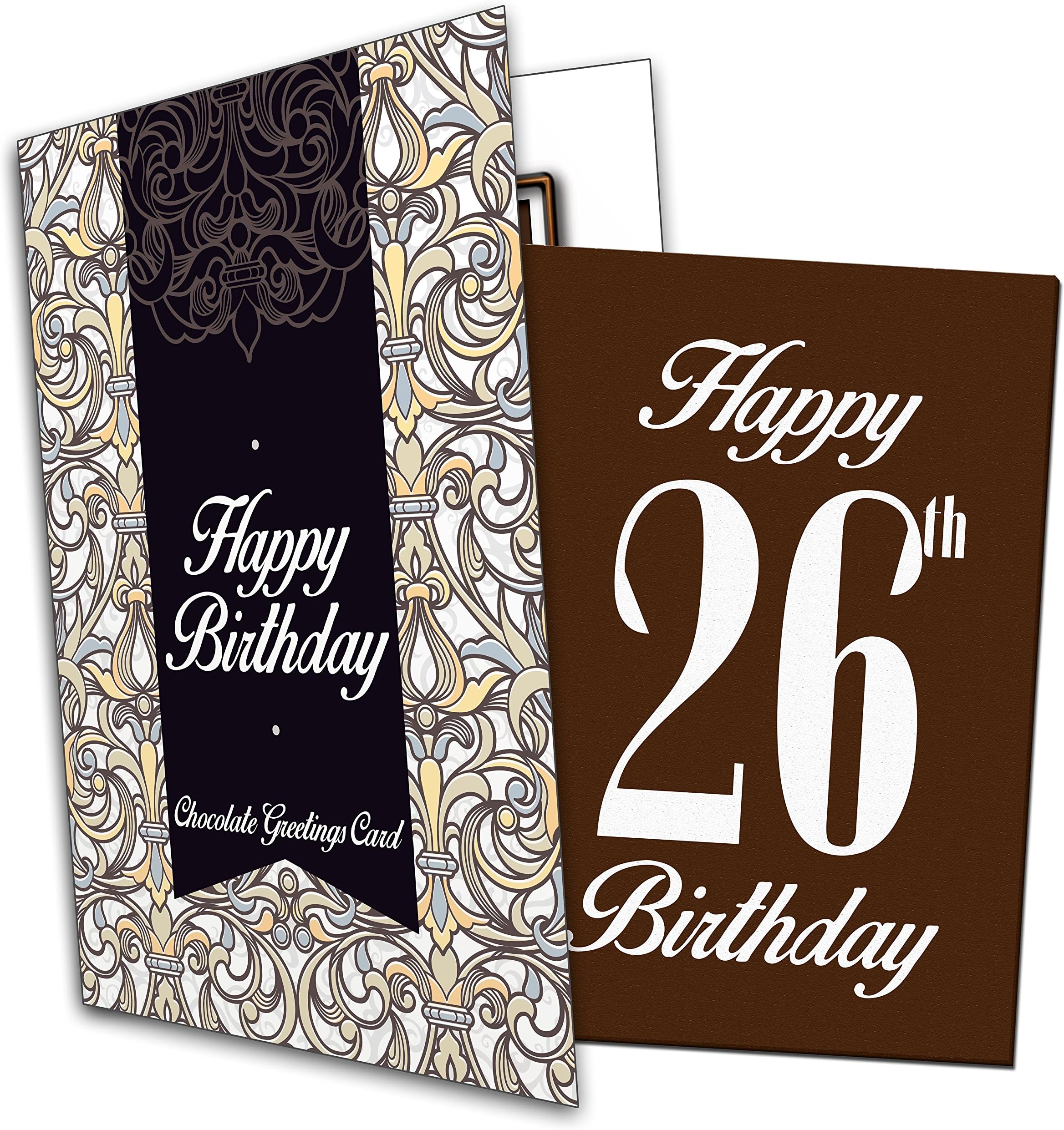 Happy 26th Birthday - Chocolate Greeting Card