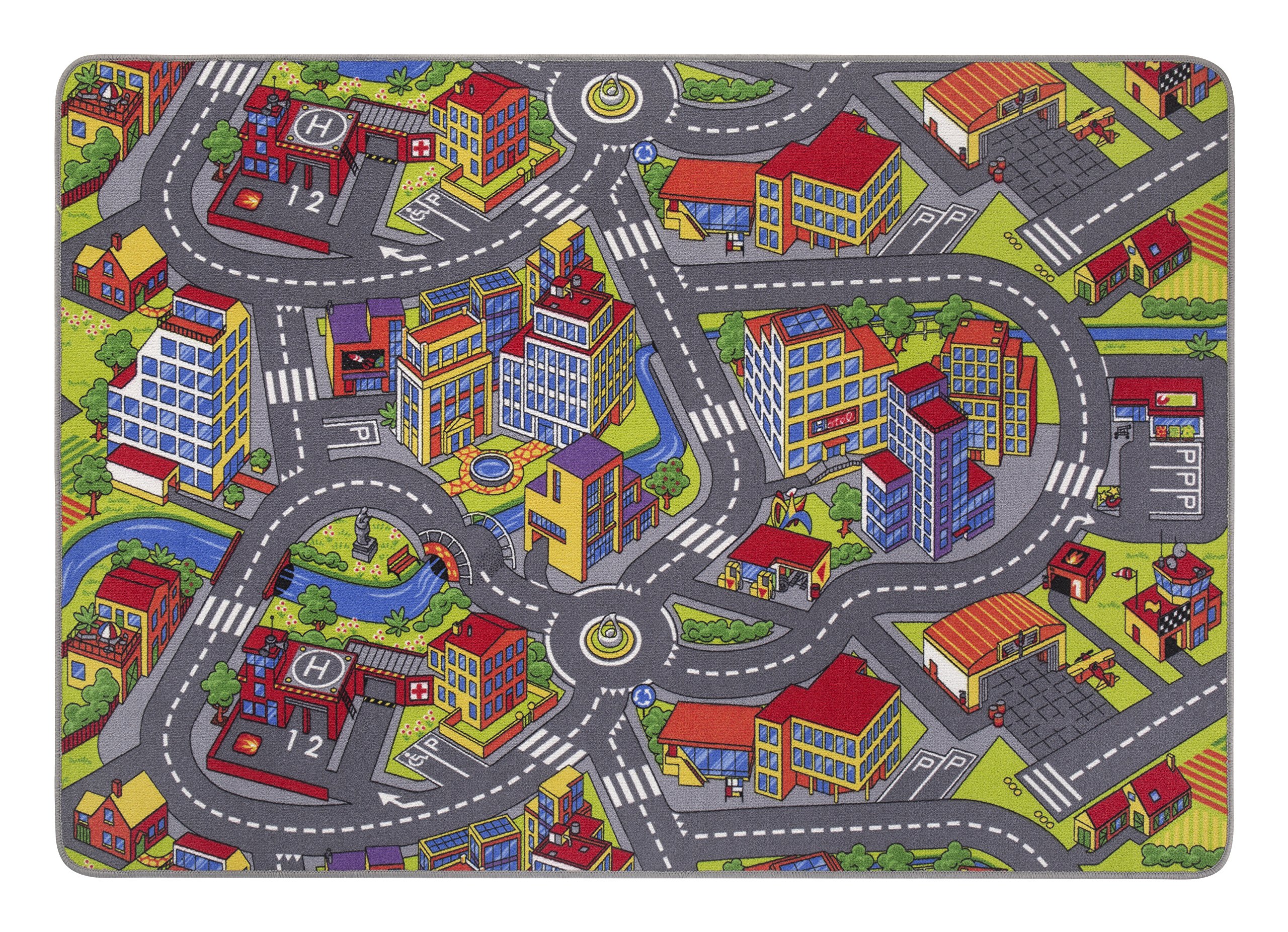 misento Alfombra Infantil, carbón, 140 cm x 200 cm