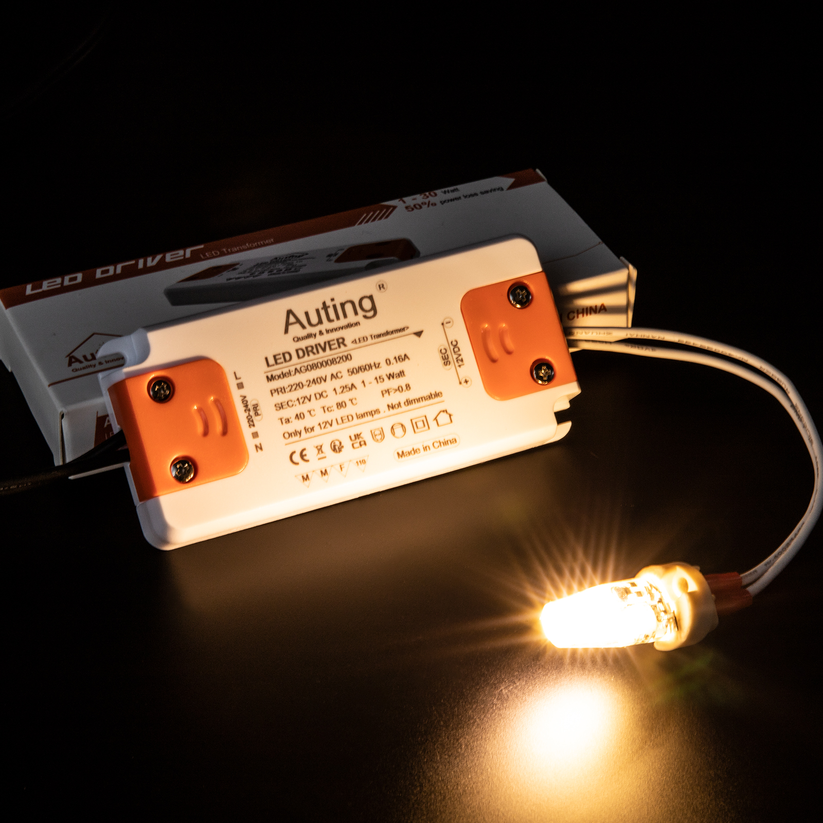 Alimentatore LED 15W 12V - Trasformatore Da 240V A 12V, Per Strisce LED, Faretti G4/MR11/MR16