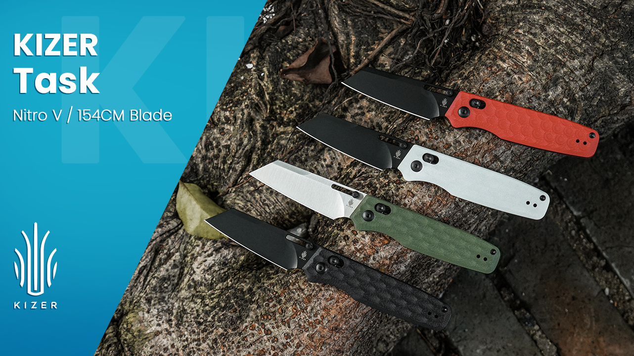 Amazon.com: Kizer Task Pocket Knife, 3.04 Inch Nitro V Sheepsfoot
