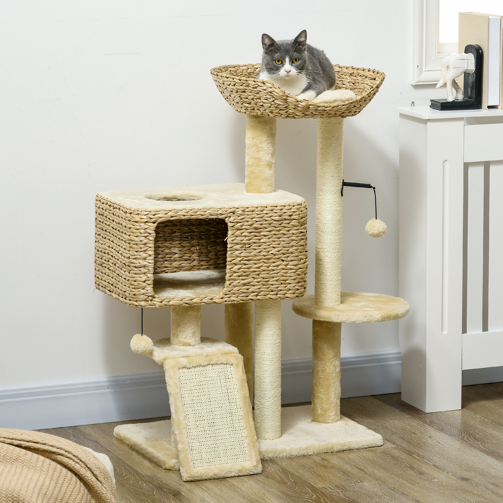Cat Tree Floor To Ceiling TRIXIE Anna 50-in Cat Tree, Sisal