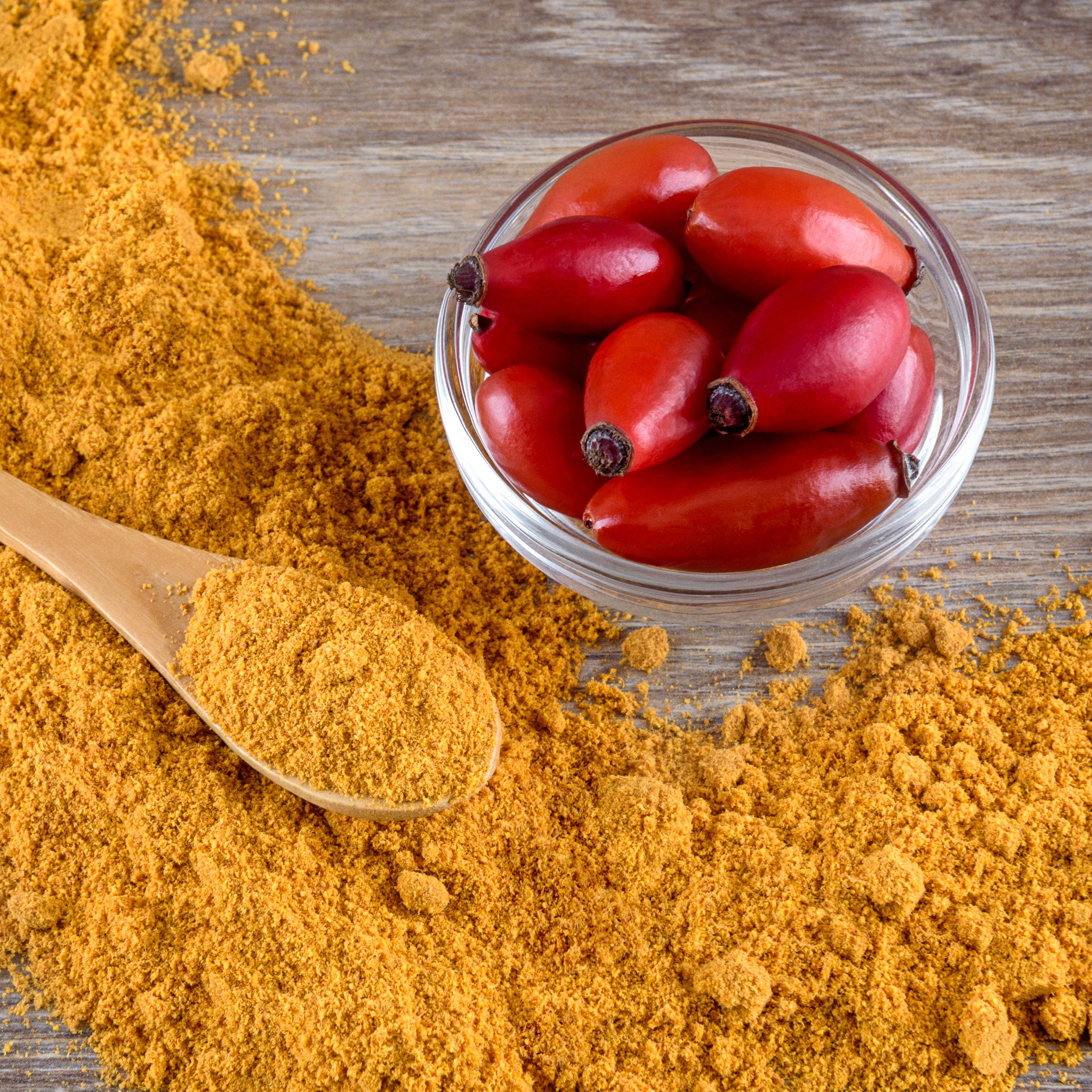 Mynatura Bio Hagebuttenpulver 3x 1000g I Pflanzlich I Schonend Verarbeitet I Heckenrose I Naturrein I ohne Gentechnik I Vitamin-C I Hagebuttenmehl I DE-ÖKO-044 I ((3x1000g))