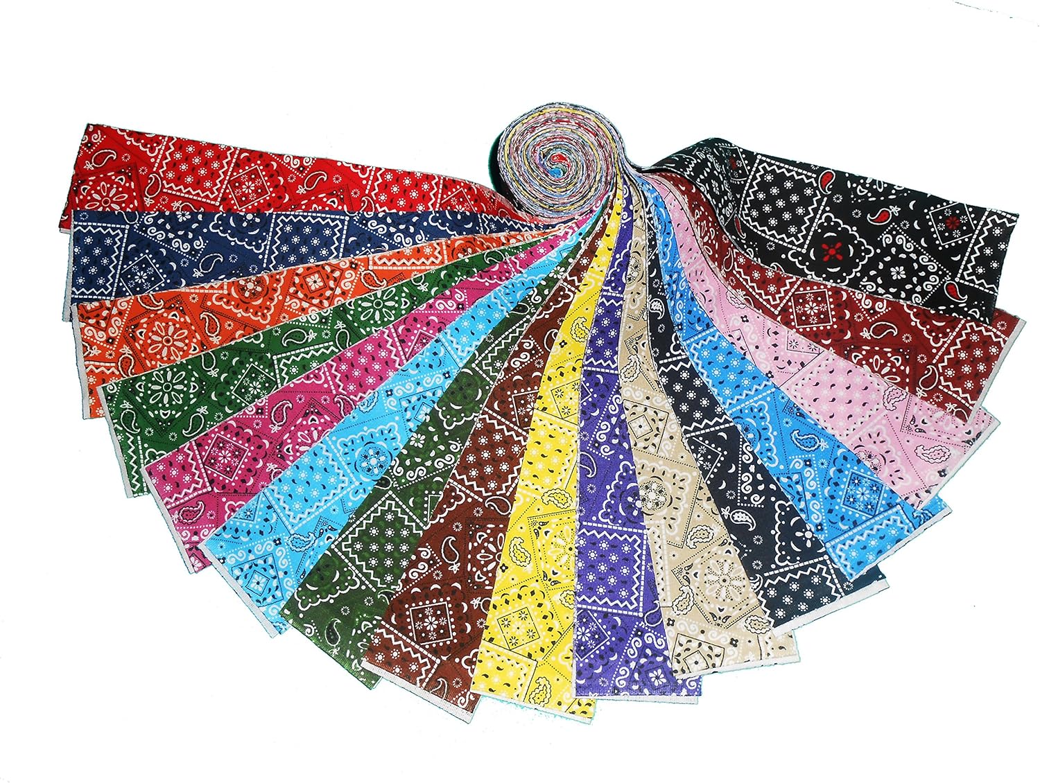 16 2.5 Beautiful Blazing Bandanna Jelly Roll WOF