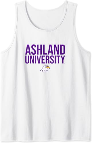 Ashland University Camiseta sin mangas apilada Eagles, Blanco