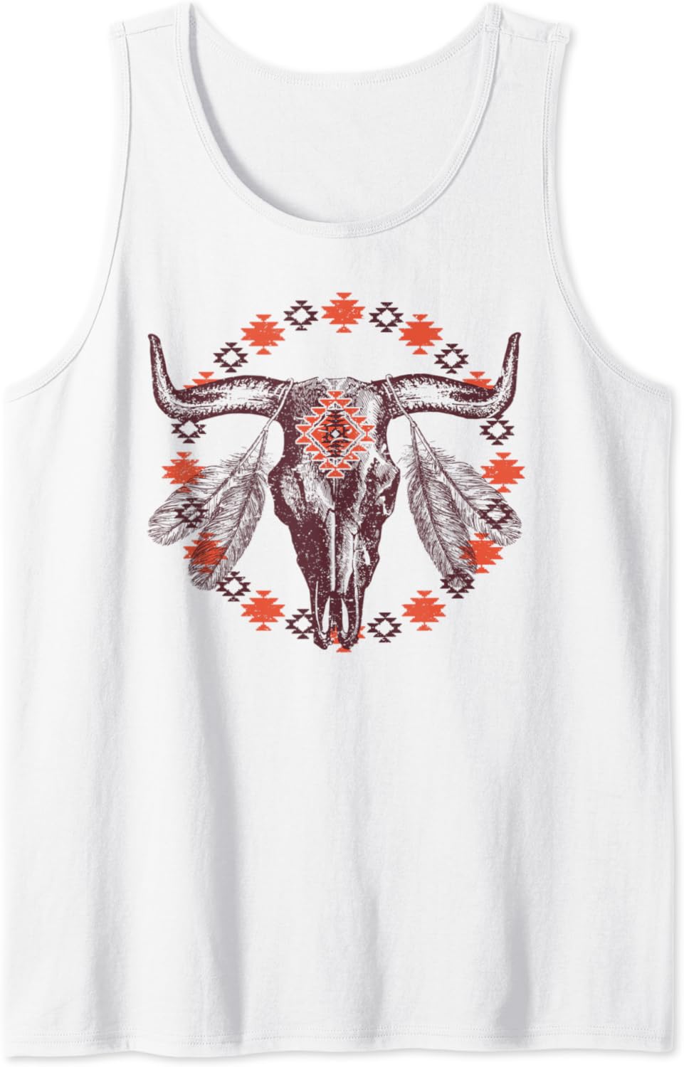 bull skull tank top