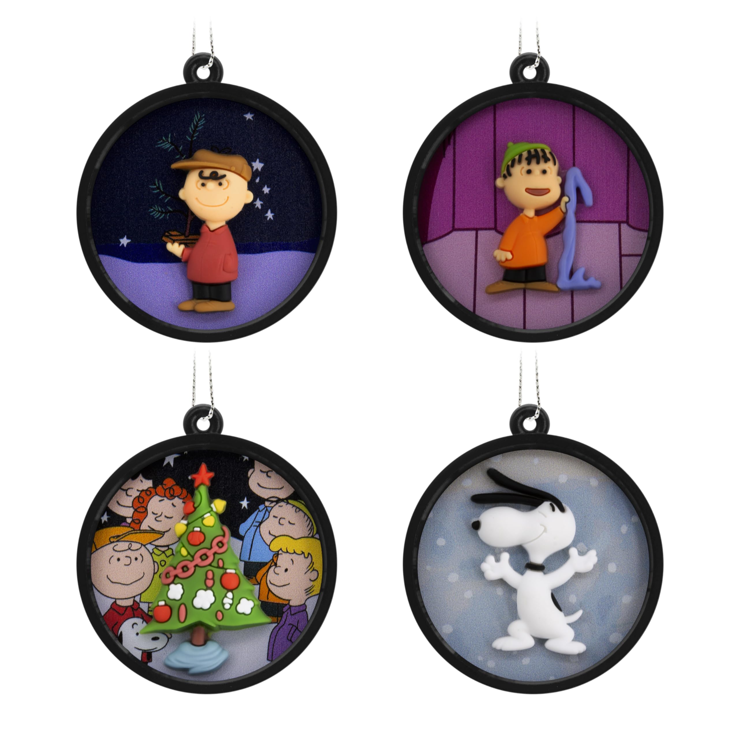 Hallmark Peanuts Christmas Ornaments, Set of 4