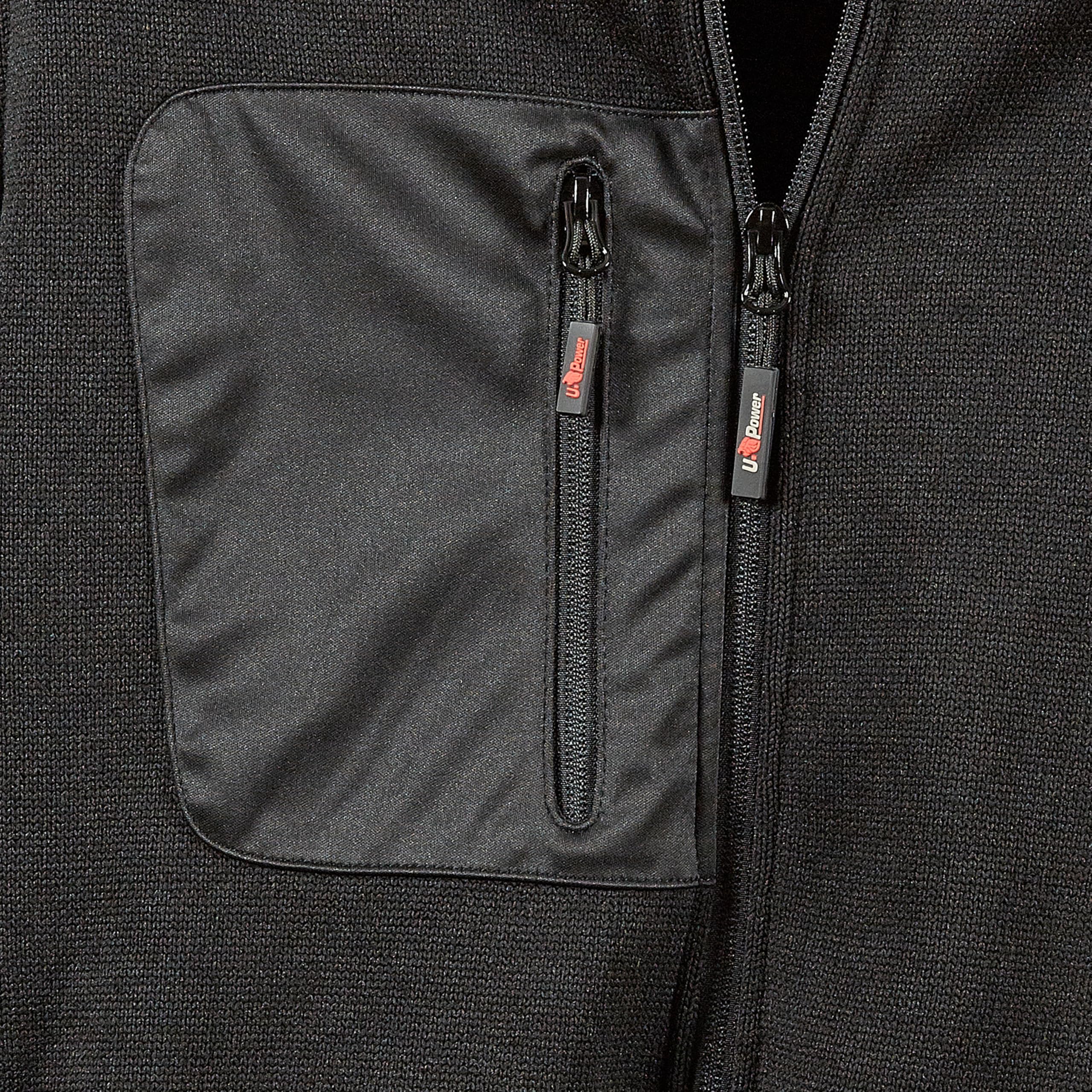 U-POWER DON'T WORRY... BE HAPPY! Felpa Full-zip Con Interno In Morbido Pile Rainbow Black/Fucsia Felpa con cappuccio Uomo (Pacco da 1)