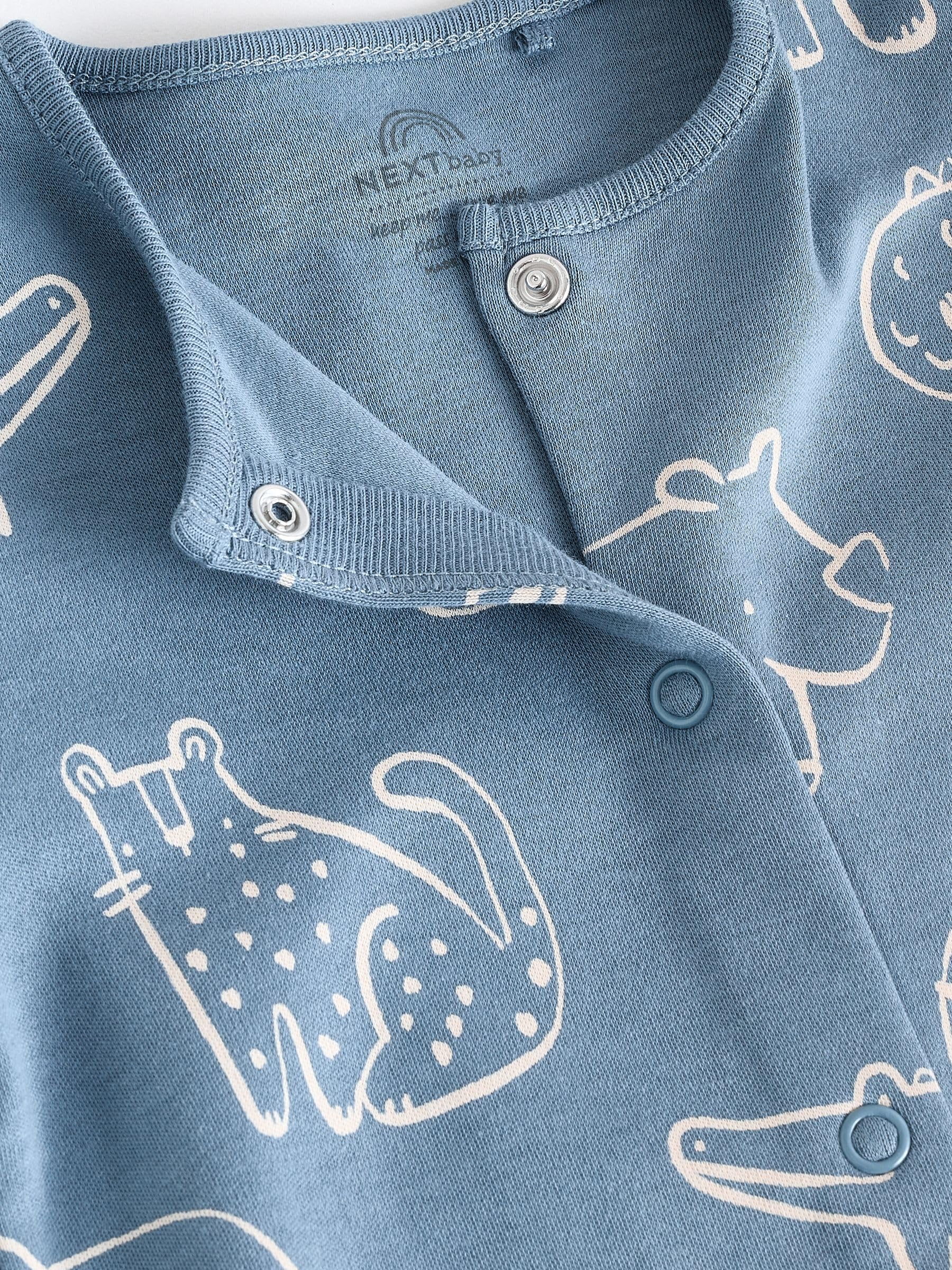 NEXT Bebés niño Pack de 3 Pijamas Tipo Pelele de bebé