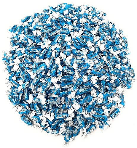 Rollo Tootsie Roll de sabor a frambuesa azul a granel, caramelos masticables americanos envueltos individualmente en bolsa Assortit resellable, 5