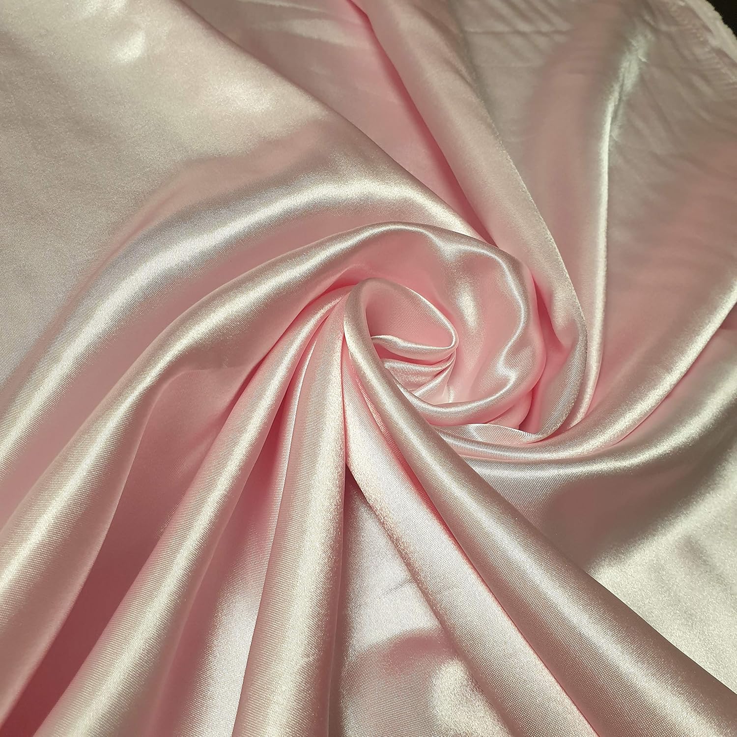 Textile Station Polyester/Poly Silk Silky Satin Fabric, Dressmaking
