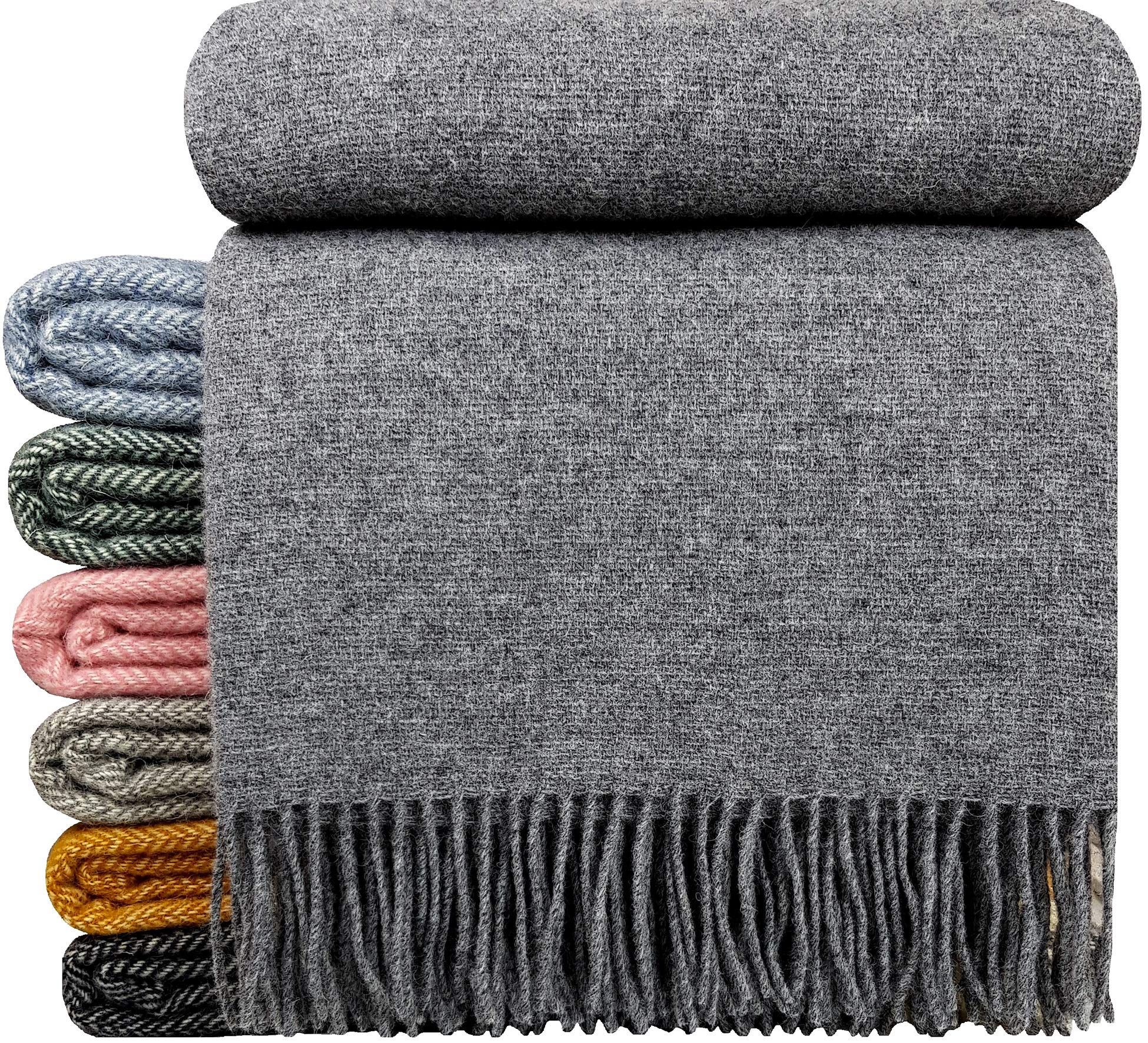 Oncedoce Wollen plaid - Groot merino deken - 140x200cm - Camel Crème | bol