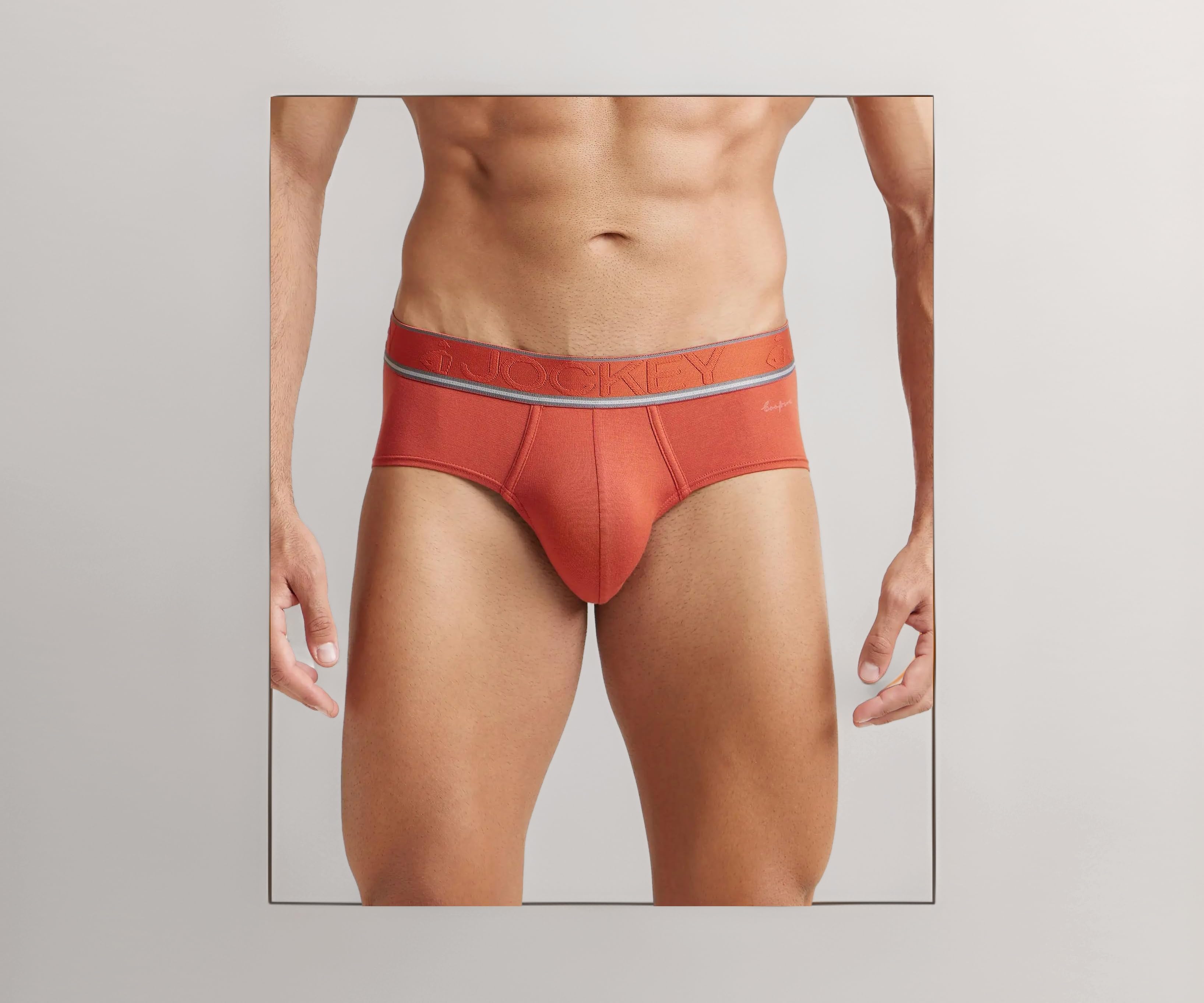 Jockey HG15 Men's Tencel Micro Modal Elastane Stretch Solid Brief with Stay Fresh Properties
