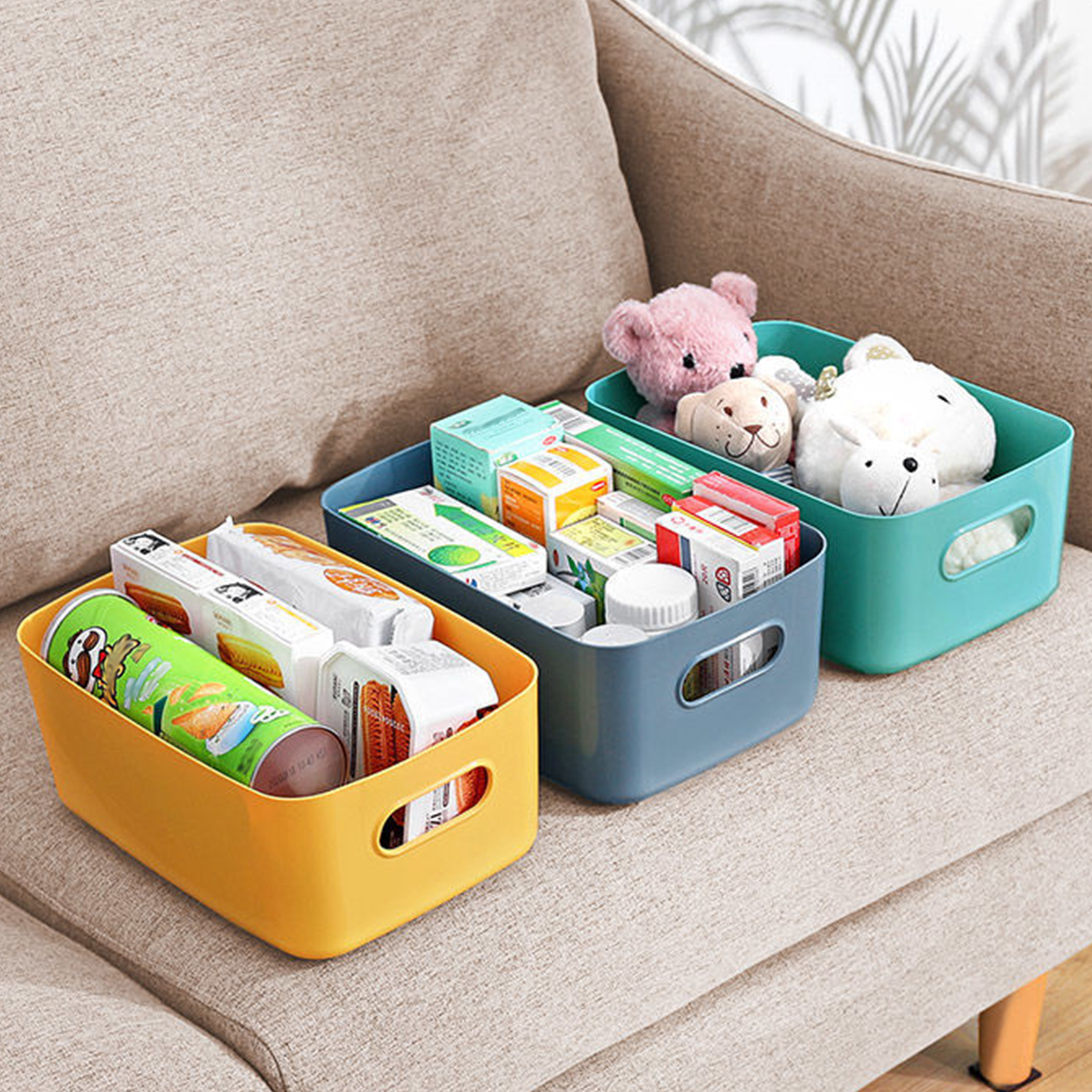 Amazon.co.jp: Vivi Bakie 収納ボックス 6個セット 積み重ね 小物入れ