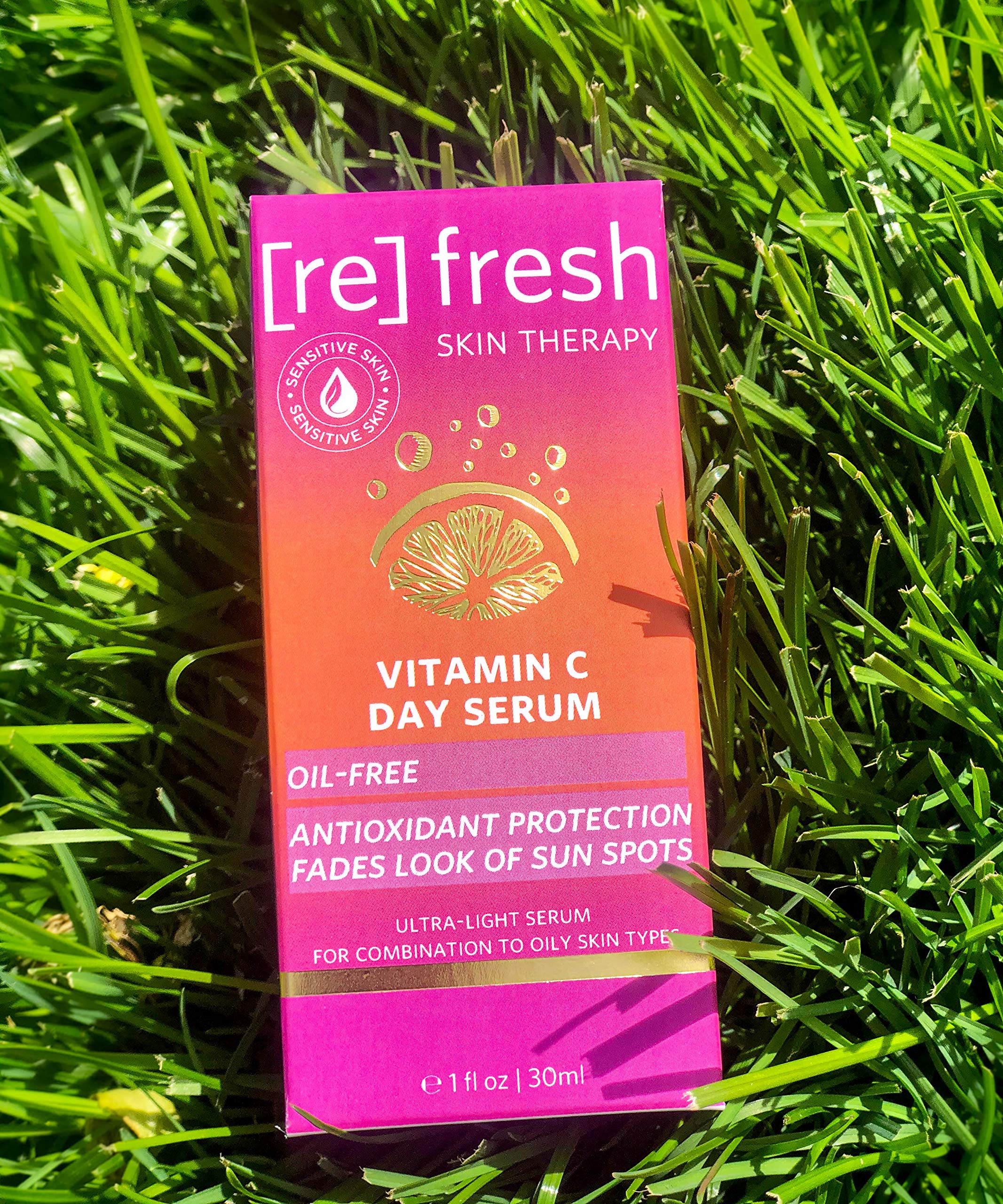 Refresh Skin Therapy Vitamin C Day Serum OilFree Antioxidant Formula