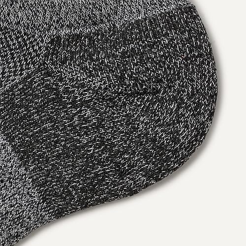 Miniatura 3 de Tienda Essentials Calcetines invisibles acolchados de algodón para hombre, transpirables, atléticos, 6 pares