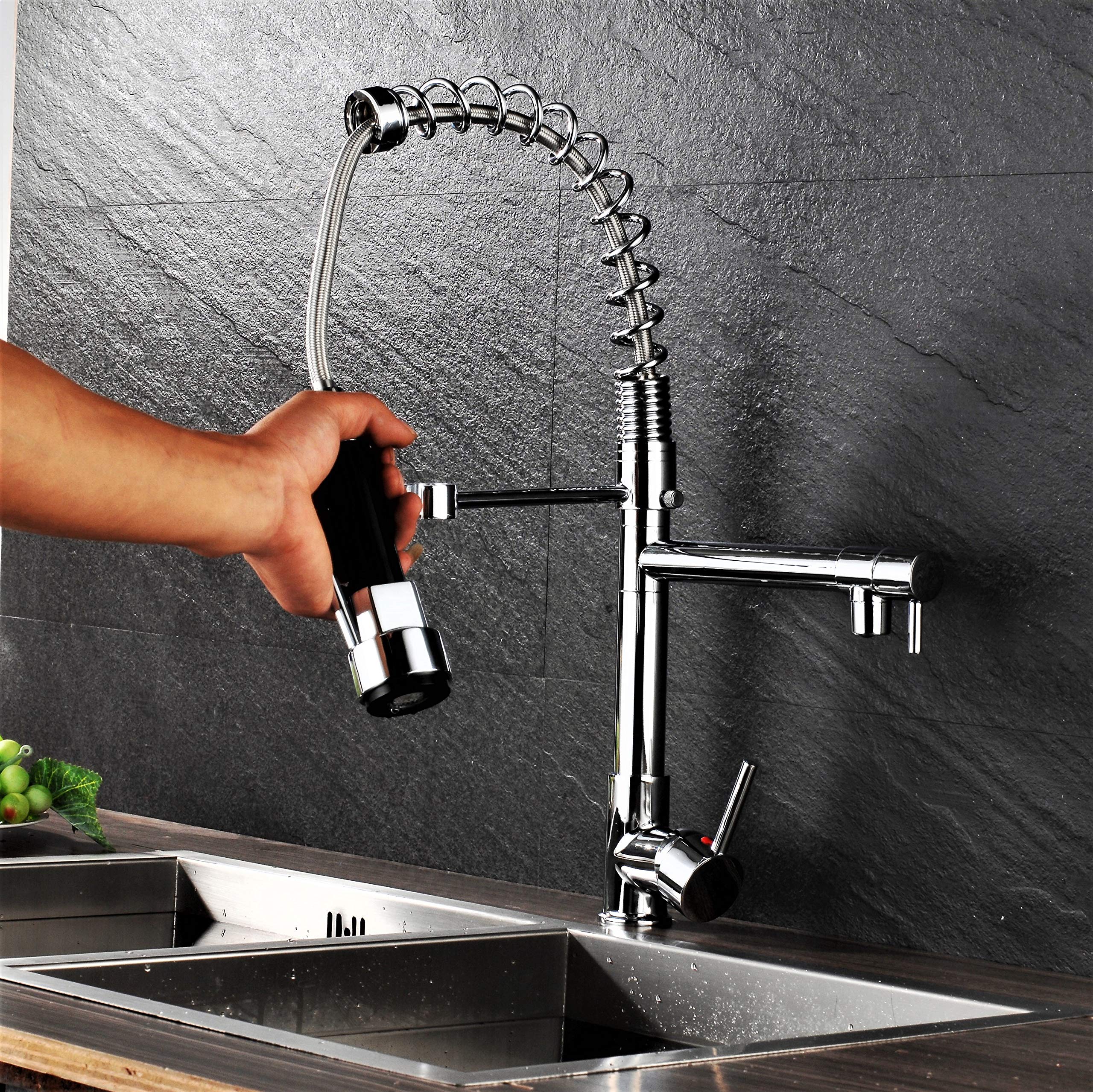 Gastro profesional – Grifo cocina grifo mezclador grifo ducha resorte