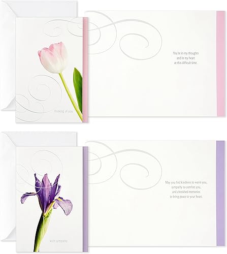 Miniatura 5 de Hallmark - Tarjetas de condolencia surtidas flores 12 tarjetas y sobres