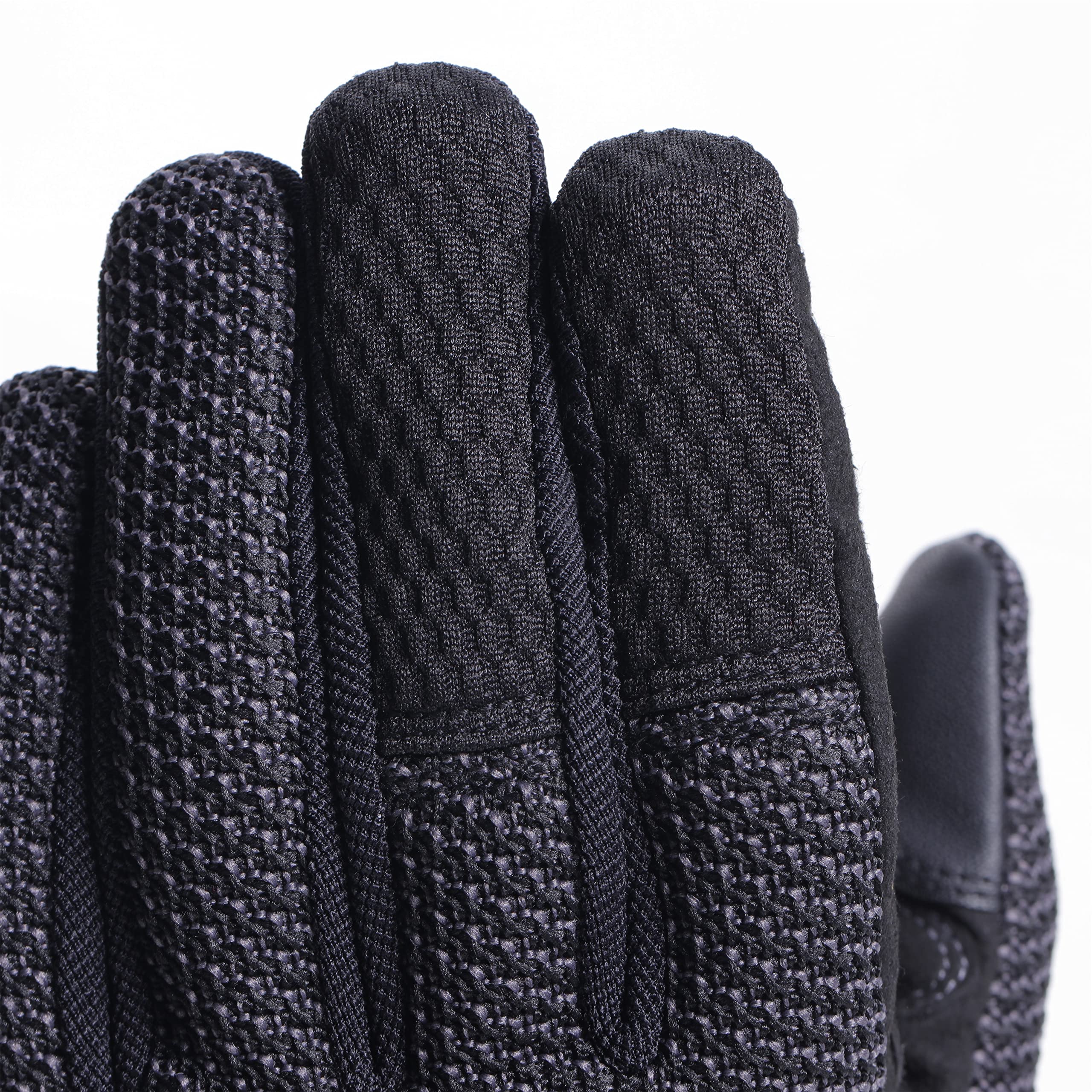 Dainese - Torino Gloves, Guanti da Moto in Tessuto, Protezioni sulle Nocche, Touch Screen, Guanti Moto da Uomo, Nero/Antracite, XXXL