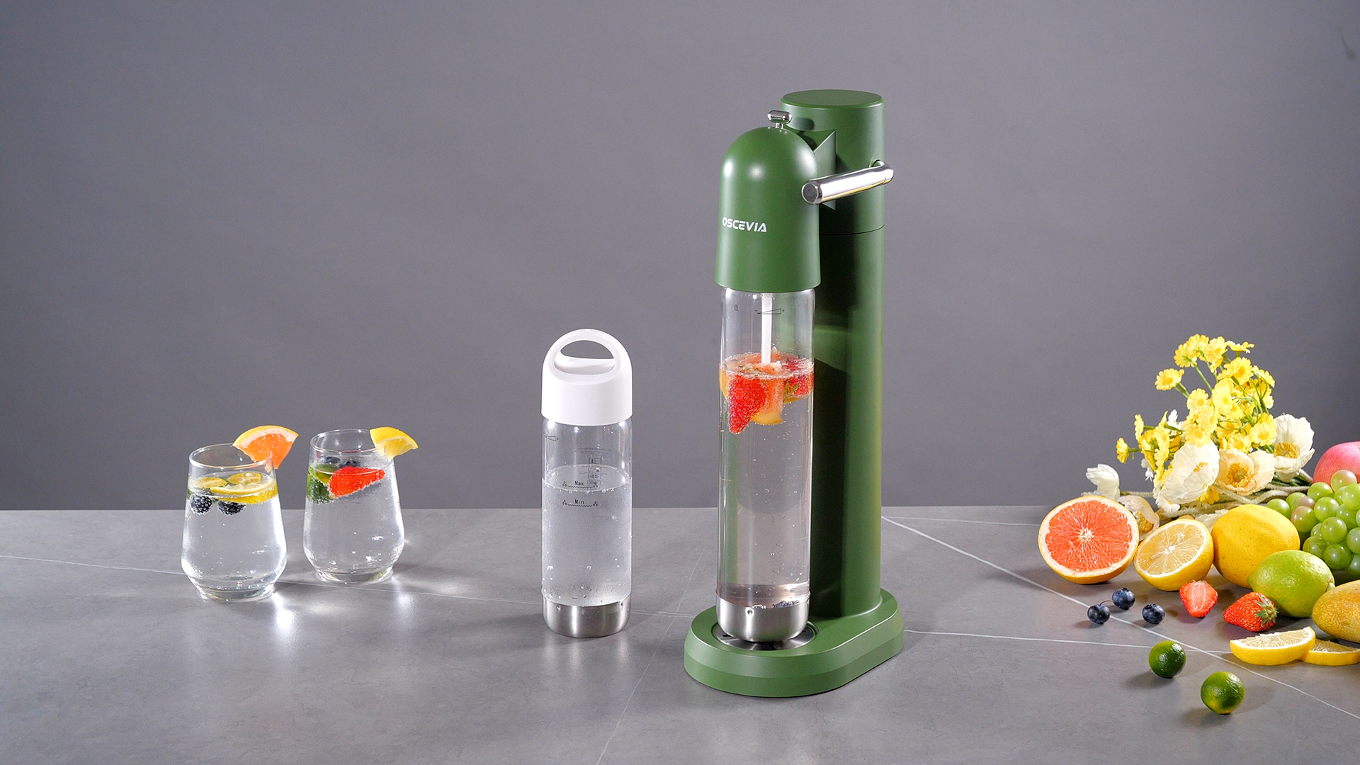 Amazon.com: OSCEVIA - Sparkling Water Maker | Soda Beverage