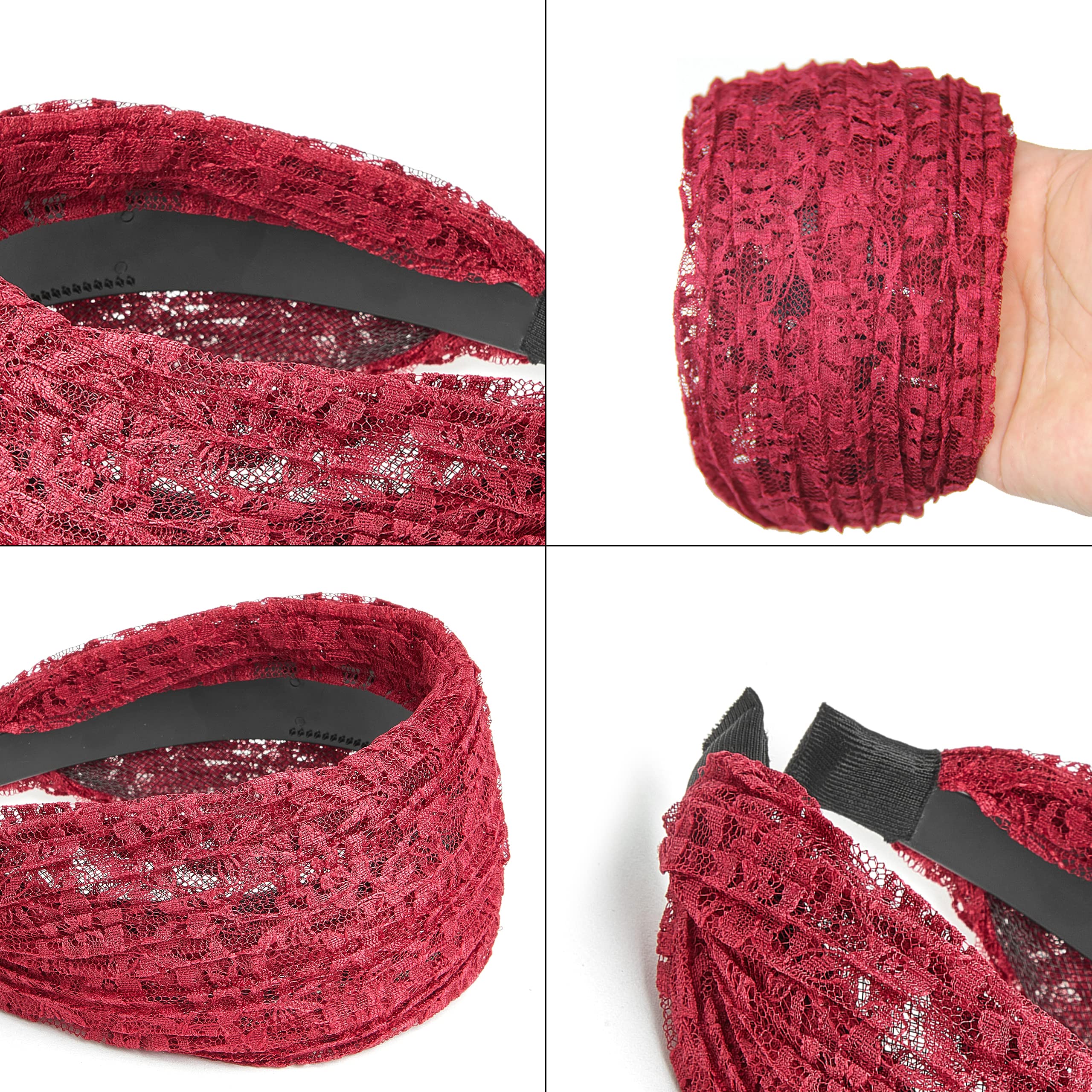 Amazon.com : DORIS&JACKY Fashion Wide Lace Headbands and  display picture 1