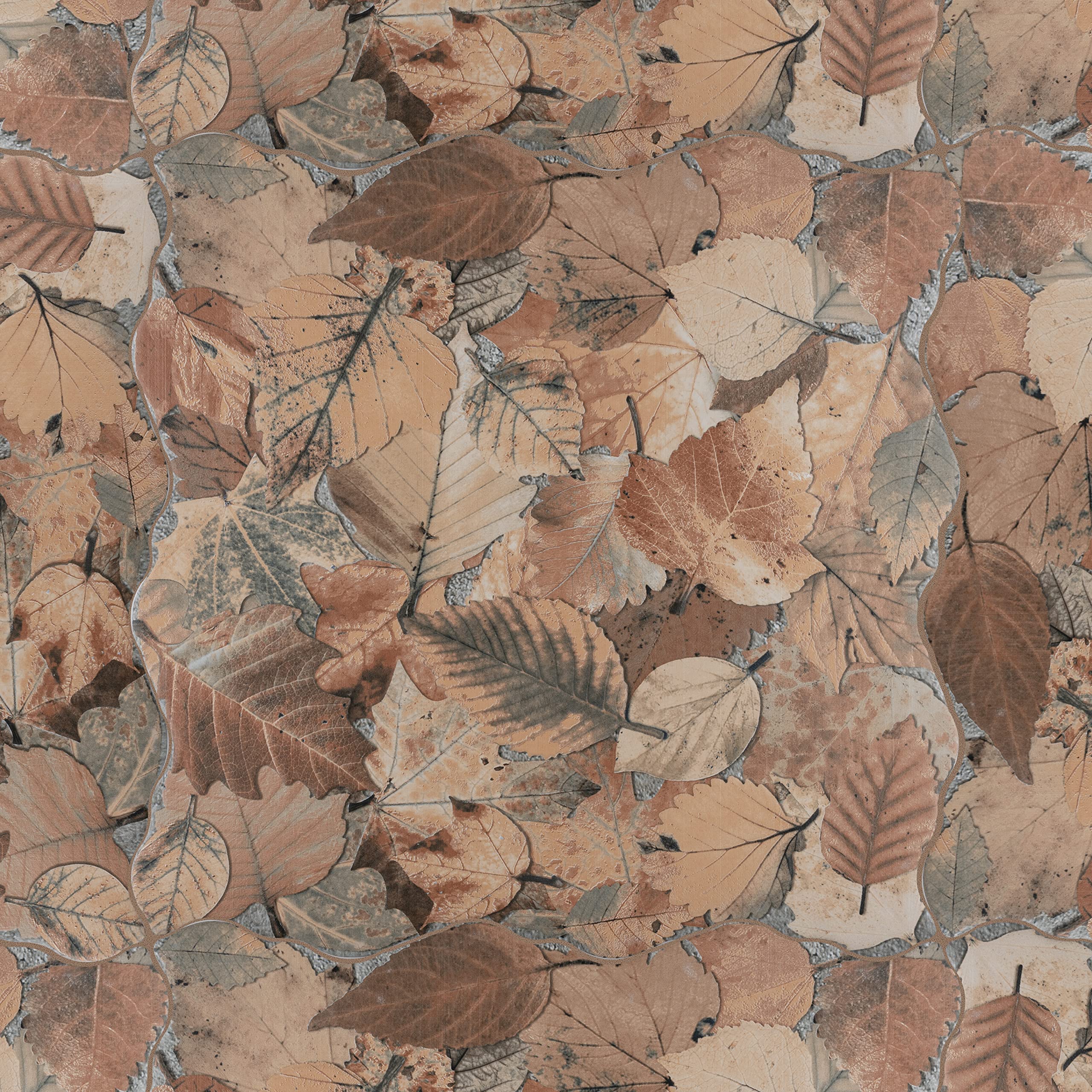 SomerTile FEM18OTO Otono Jet Ocre x 17-3/4" Piastrelle per pavimenti e pareti in porcellana, marrone, 6