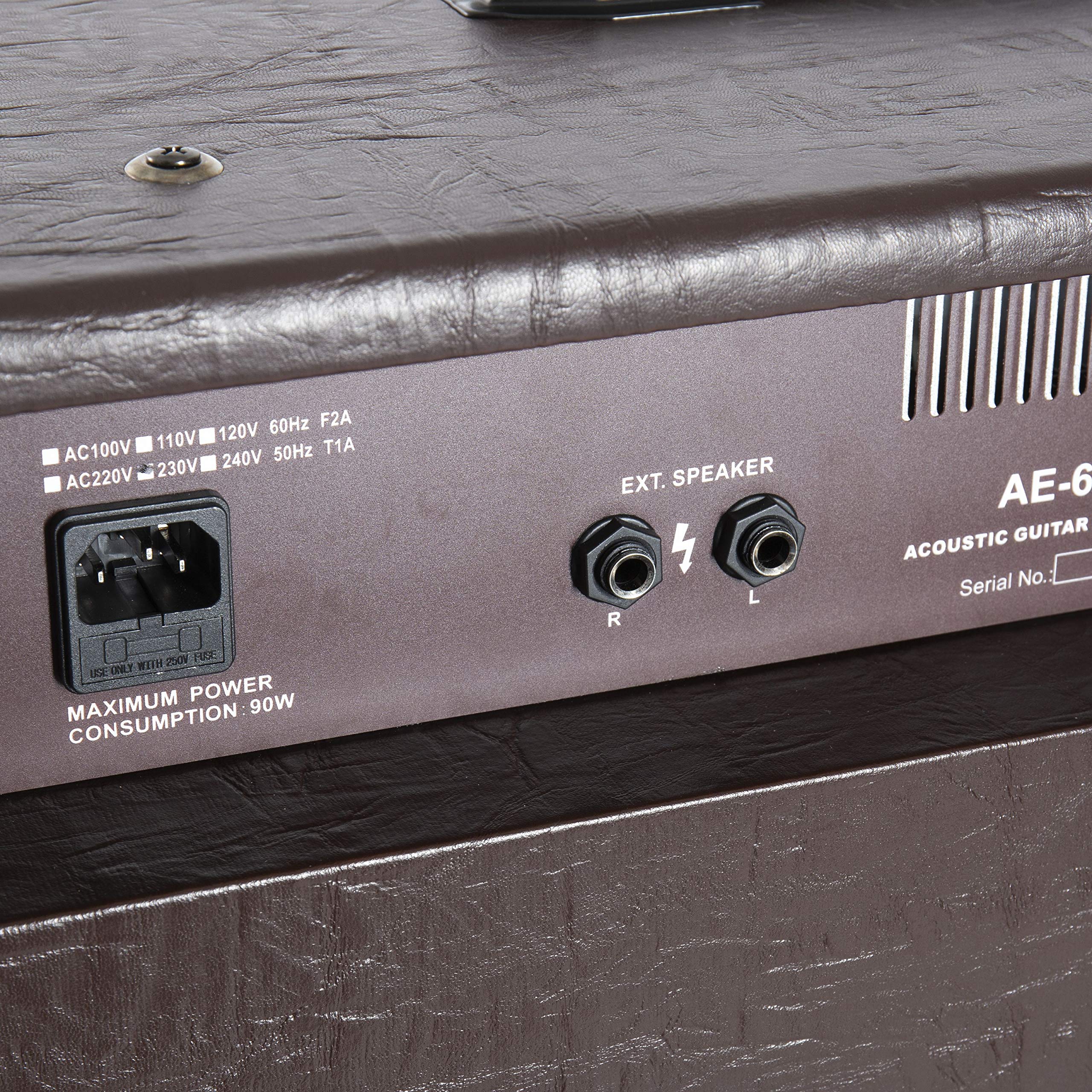 Fame AE-60 Akustik-Verstärker mit 60 Watt Leistung, 2 Kanäle für Gitarre und Gesang, Chorus, Reverb, CD-Input und globalem Equalizer