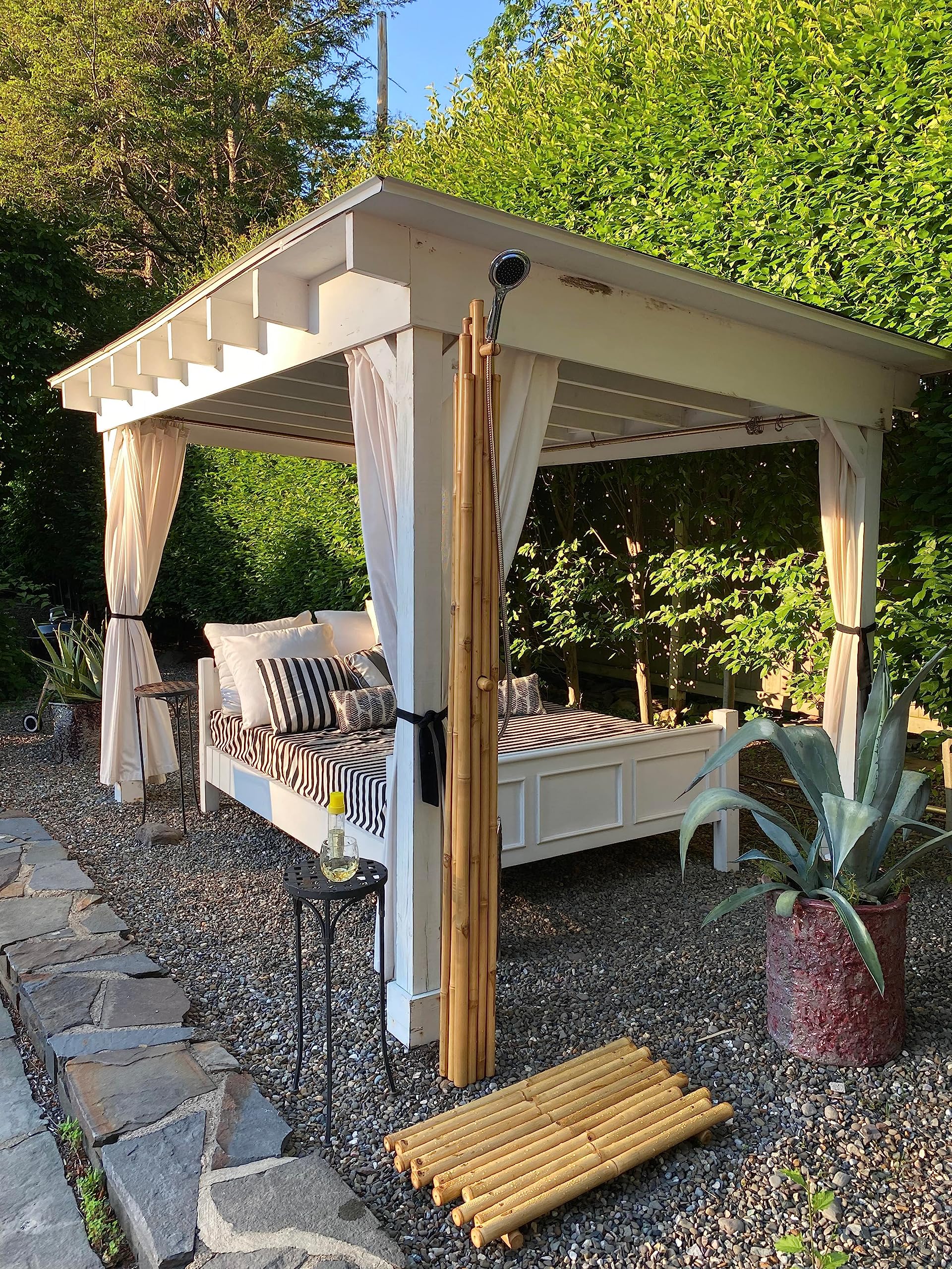 Boohugger Bamboo Shower Platform Mat | Handmade | Natural Bamboo | 34