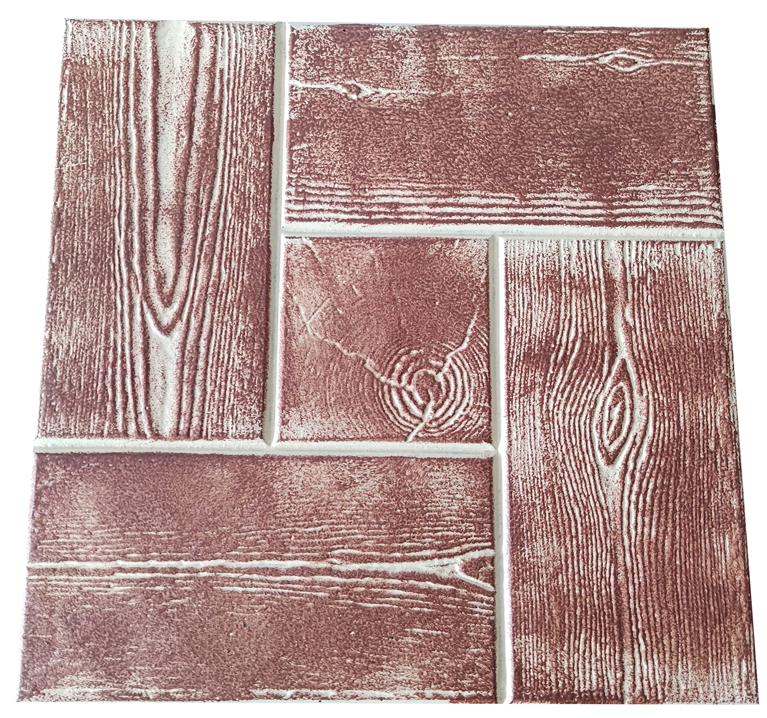 2 PCS Moldes 30x30x3cm, Losas De Pavimento, tarima, De Madera De Imitación, césped de jardín, decoración jardín, ruta, DIY, aceras, adoquines, Reutilizable, polivalente