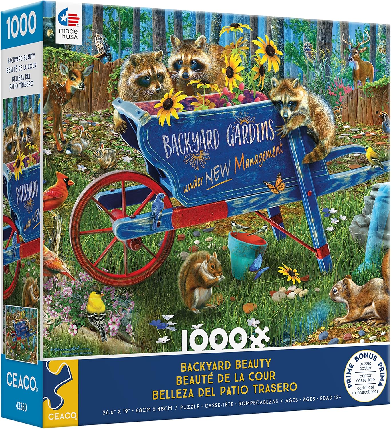 Ceaco - Wild - Backyard Beauty - 1000 Piece Jigsaw Puzzle