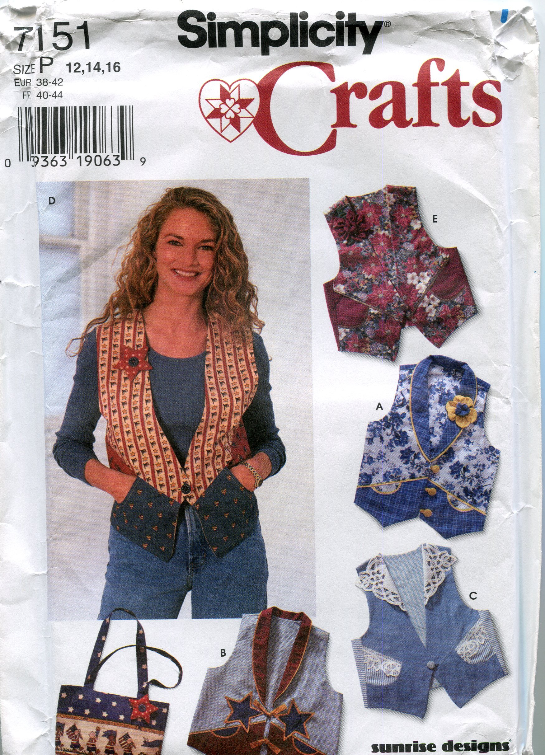 Patron gilet et sac Simplicity 7151 pour un style bohème chic