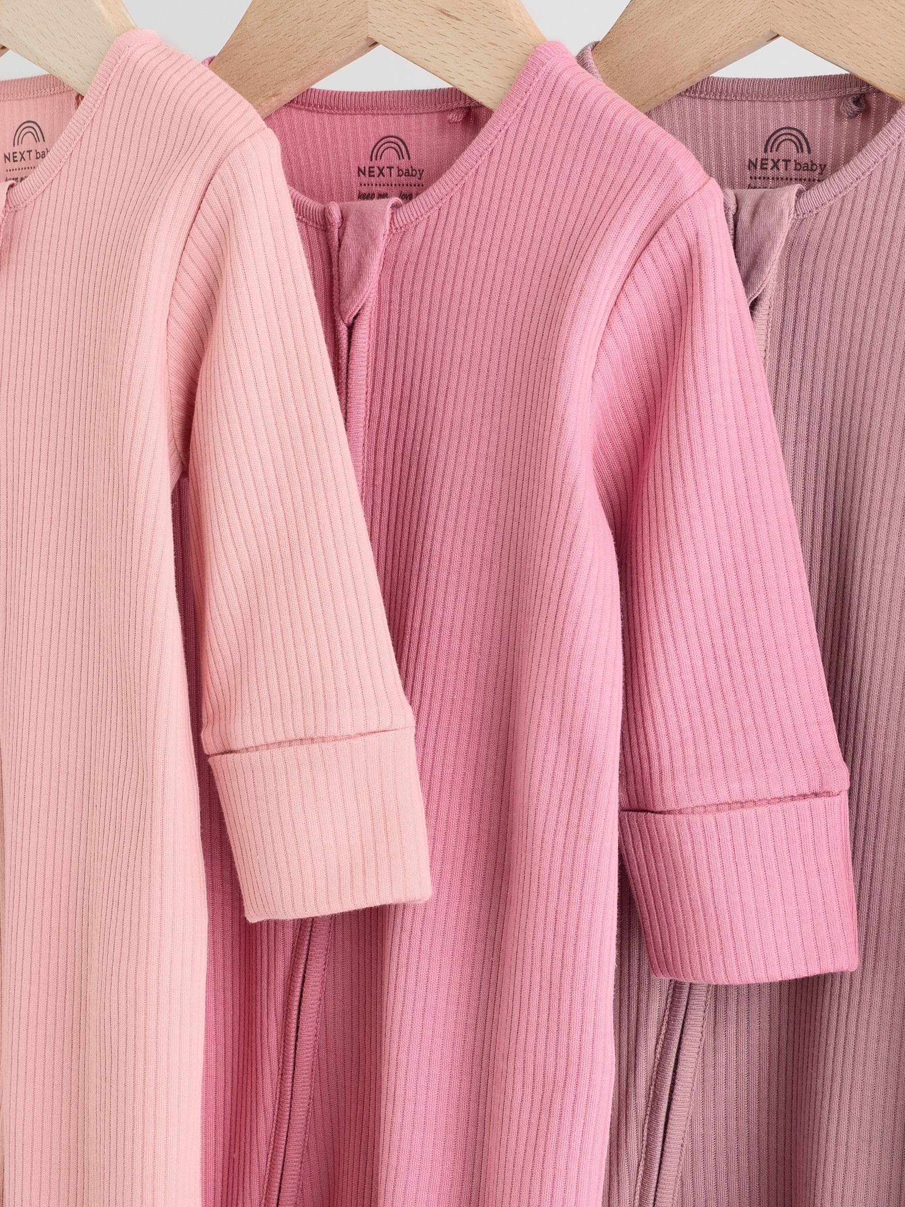 NEXT Bébé Fille Dors-Bien à Zip Double Sens bébé, Lot de 3
