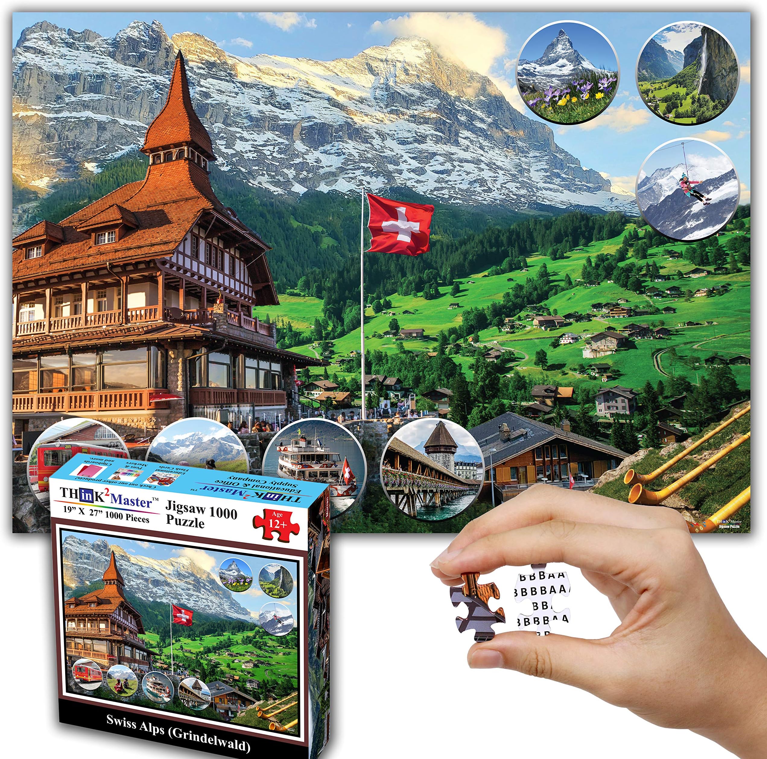 Swiss Alps 1000 pieces Jigsaw Puzzle