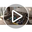 Space Area Rugs for Boys Bedroom - Cute Cartoon Planets Carpet Rug Indoor Sofa Floor Mats Solar System Space Theme Living Bedroom Dining Room Decor Crystal Polyester Area Rug Door Mats, 63" L x 47" W