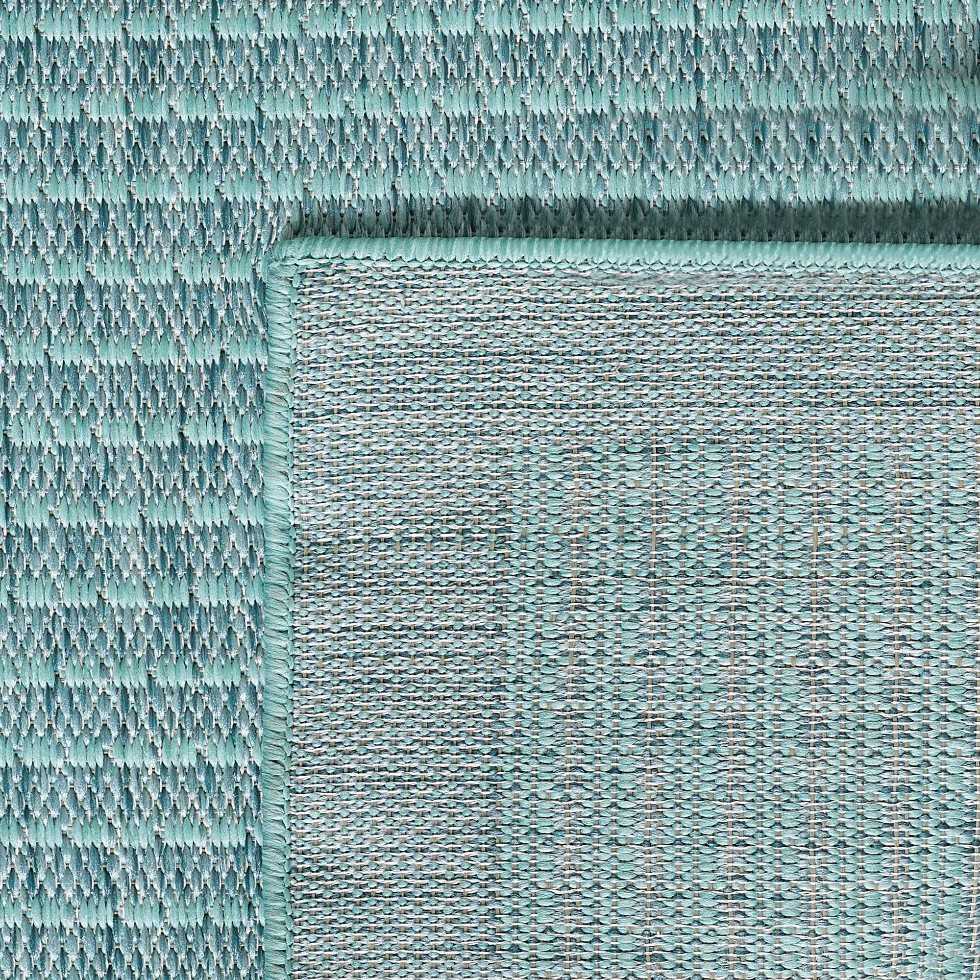 Carpetsale24 Buitentapijt Weerbestendig Platgeweven Keukentapijt Balkon Tuin Patio Tapijt Grijs 160 cm Ronde
