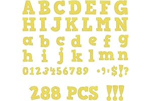 288 PCS Alphabet Combo Set: Get Your Hands On A Glitzy Way...