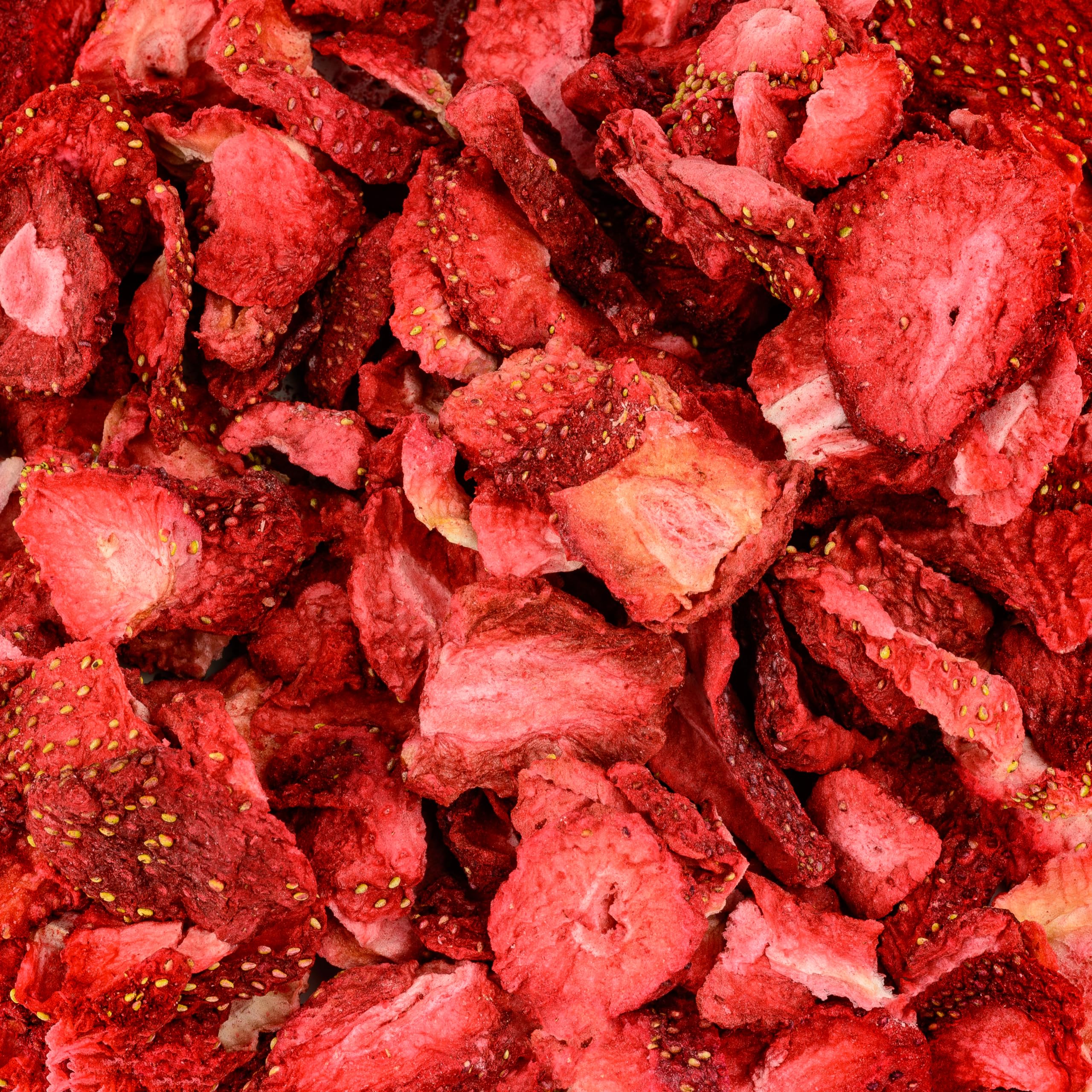 VITAVEGGY GEFRIERGETROCKNETE ERDBEEREN 1000g in Scheiben | getrocknete Erdbeeren von Food-United Trockenfrüchte - Trockenobst | ohne Zusatzstoffe | passend für Müsli Cerealien Joghurt Smoothies