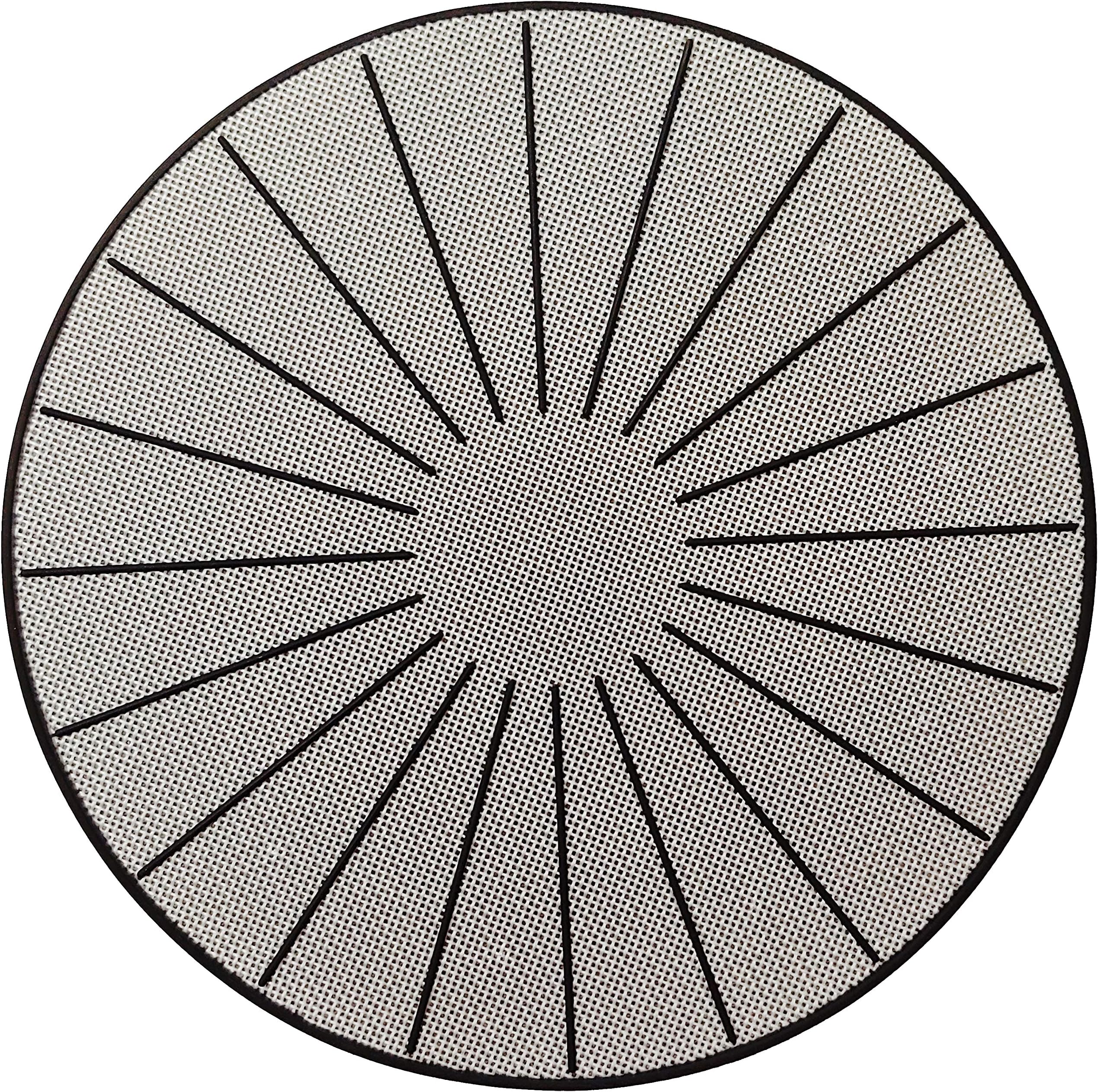 Induction Cooktop Mat - Silicone Fiberglass Scratch Protector - for Magnetic Stove - Non Slip Pads to Prevent Pots from Sliding During Cooking (11 inches)