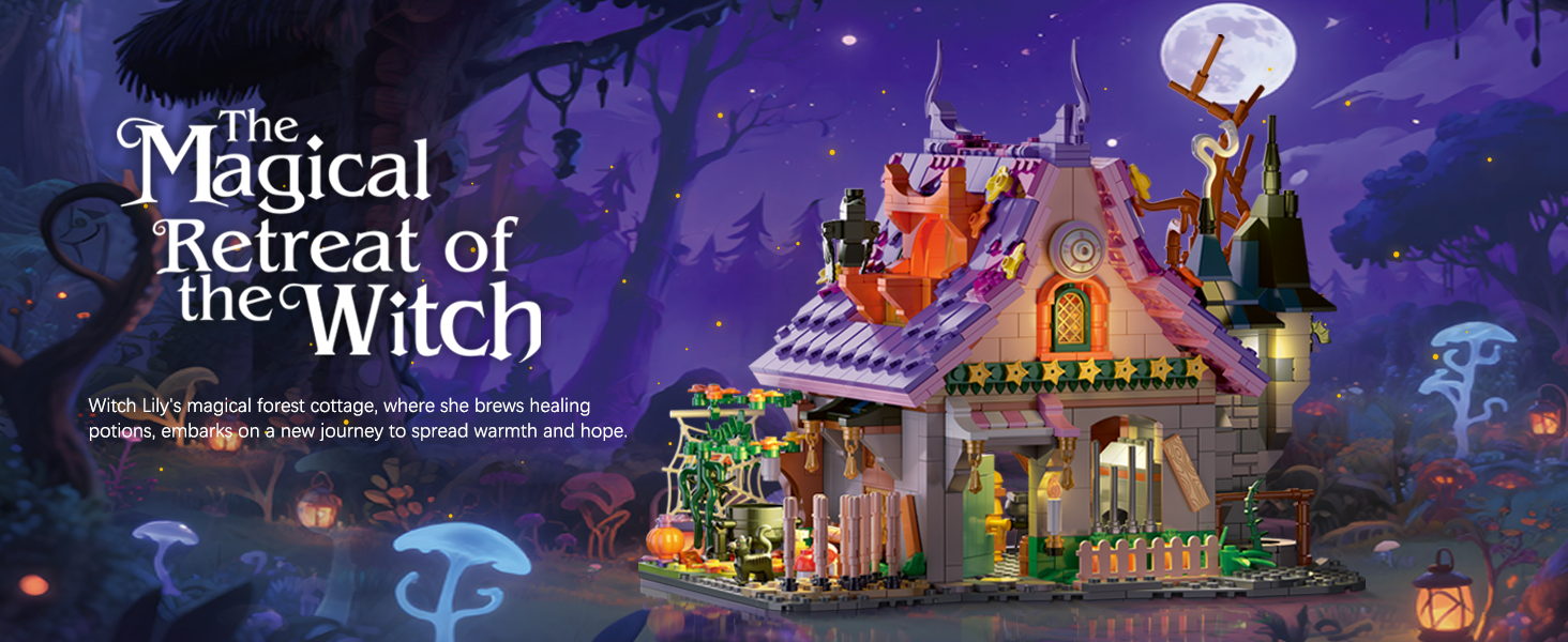 Amazon.com: Magic House Set for Witches and Witches Building Set