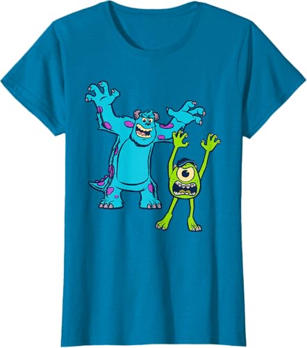 Miniatura 55 de Disney Pixar Monsters University Sulley and Mike T-Shirt Black,Navy Blue,Asphalt Grey,White,Baby Blue,Red,Kelly Green,Olive Green,Lemon