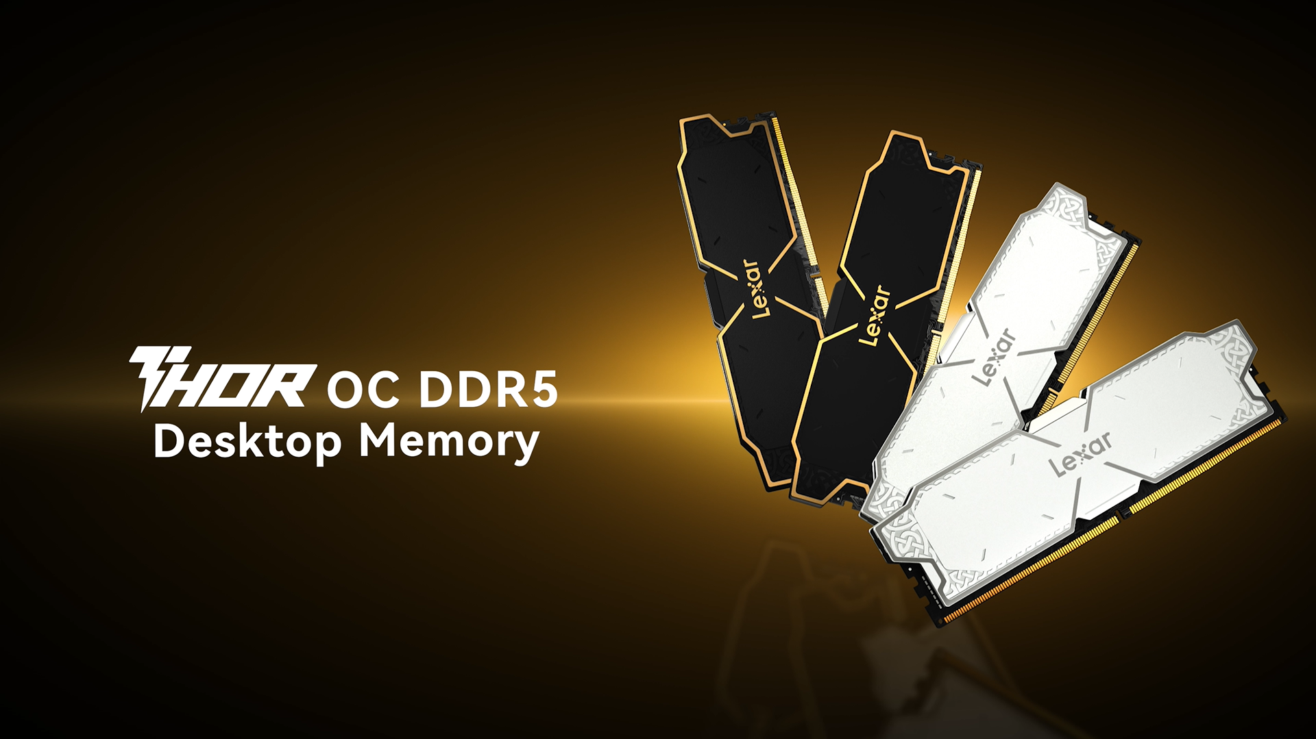 Lexar THOR DDR5 32GB OC メモリ Lexar THOR RGB DDR5 RAM 32GB Kit (2x16GB) 6000 MHz, DRAM 288-Pin
