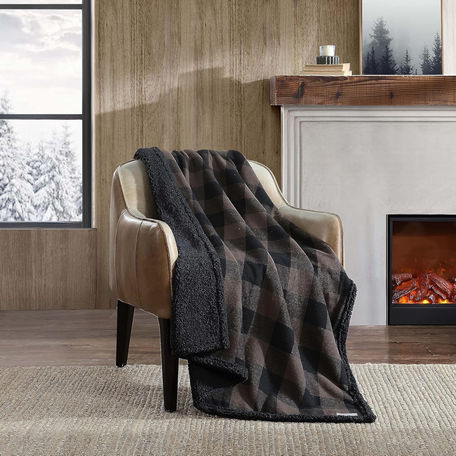 Eddie Bauer Throw Blanket Reversible Sherpa Bedding