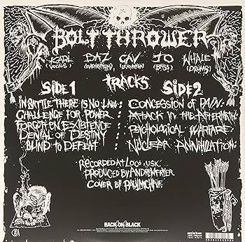 洋楽 Bolt Thrower / In Battle There Is No Law BOLT THROWER In Battle There Is No Law: The CVLT Nation